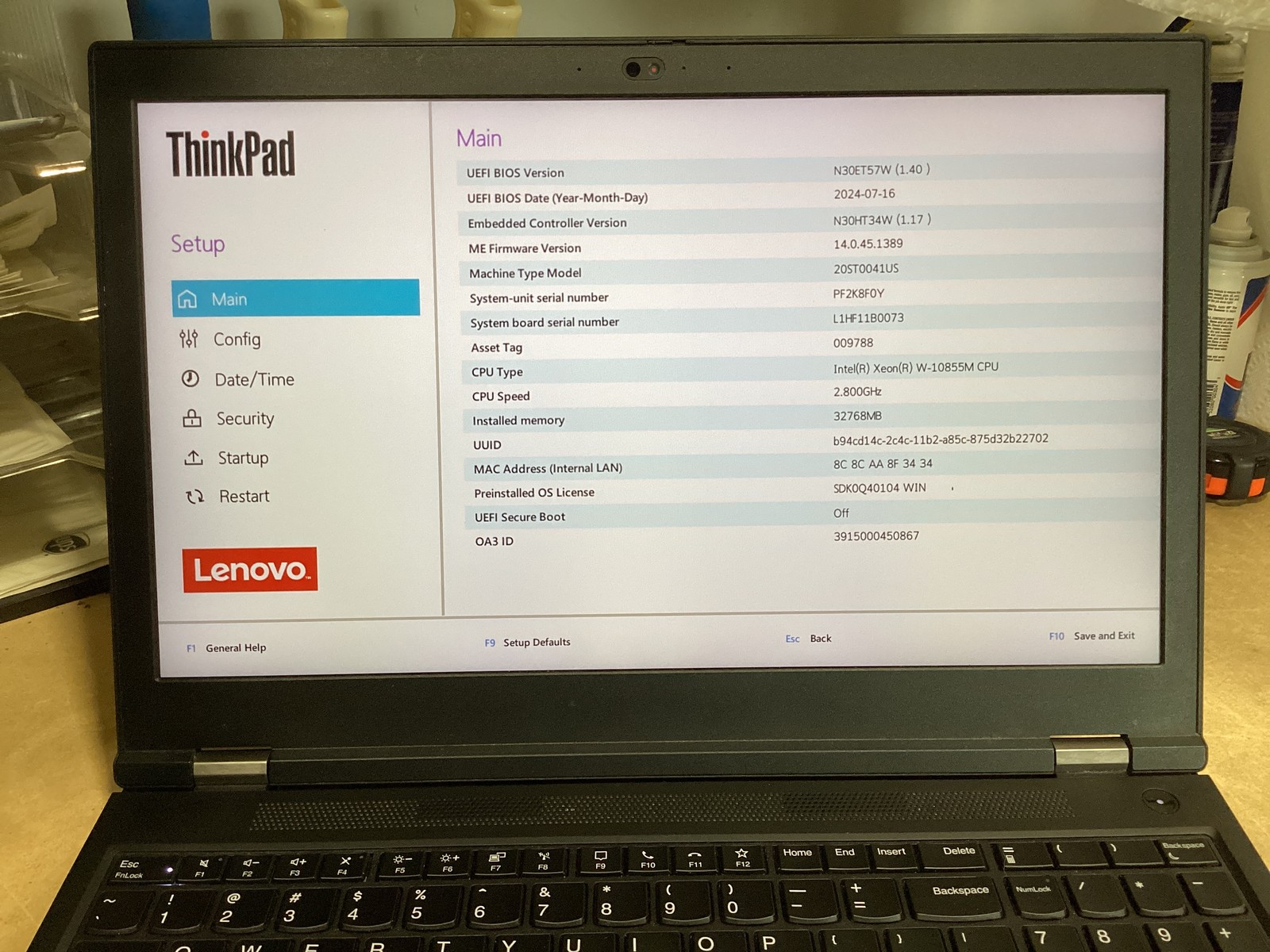 ThinkPad P15 Gen 1 15.6″ Laptop | Xeon W-10855M | 32GB | 512 GB Quadro T1000 – B
