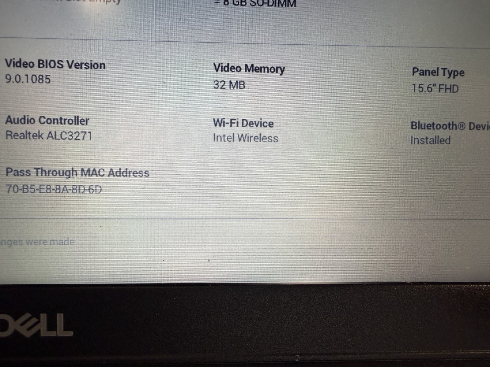 Dell Latitude 3500 15.6” FHD i5-8265U 8GB RAM Win11 Pro License | No SSD/Charger