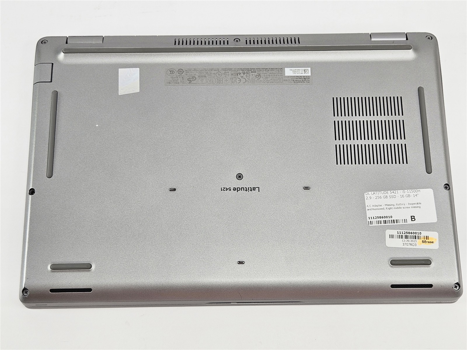 Dell Latitude 5421 16GB RAM 256GB SSD 14″ Core i5-11500H 2.9GHz UHD