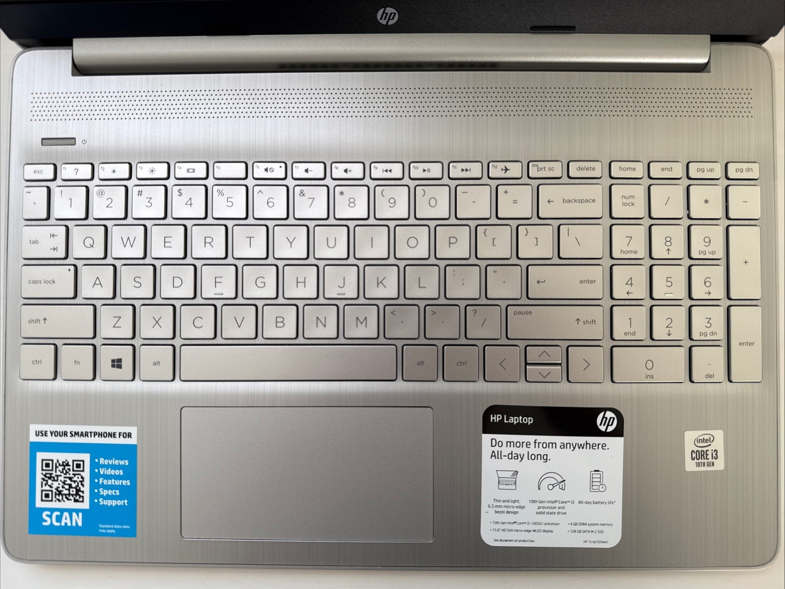 HP 15-dy1024wm 15.6″ HD Intel Core i3-1005G1 8GB RAM 512GB SSD Windows 11 Home