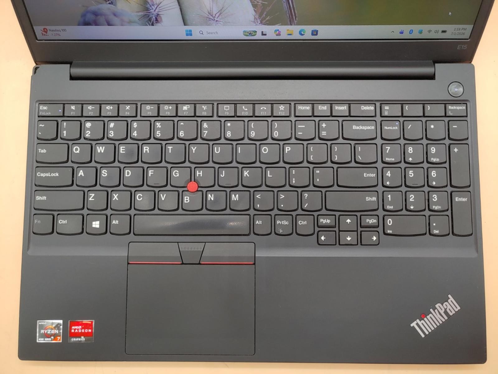 Lenovo ThinkPad E15 Gen 2 15.6″ Ryzen 7 4700U 16GB 256GB Win11Pro *NO A/C* *READ