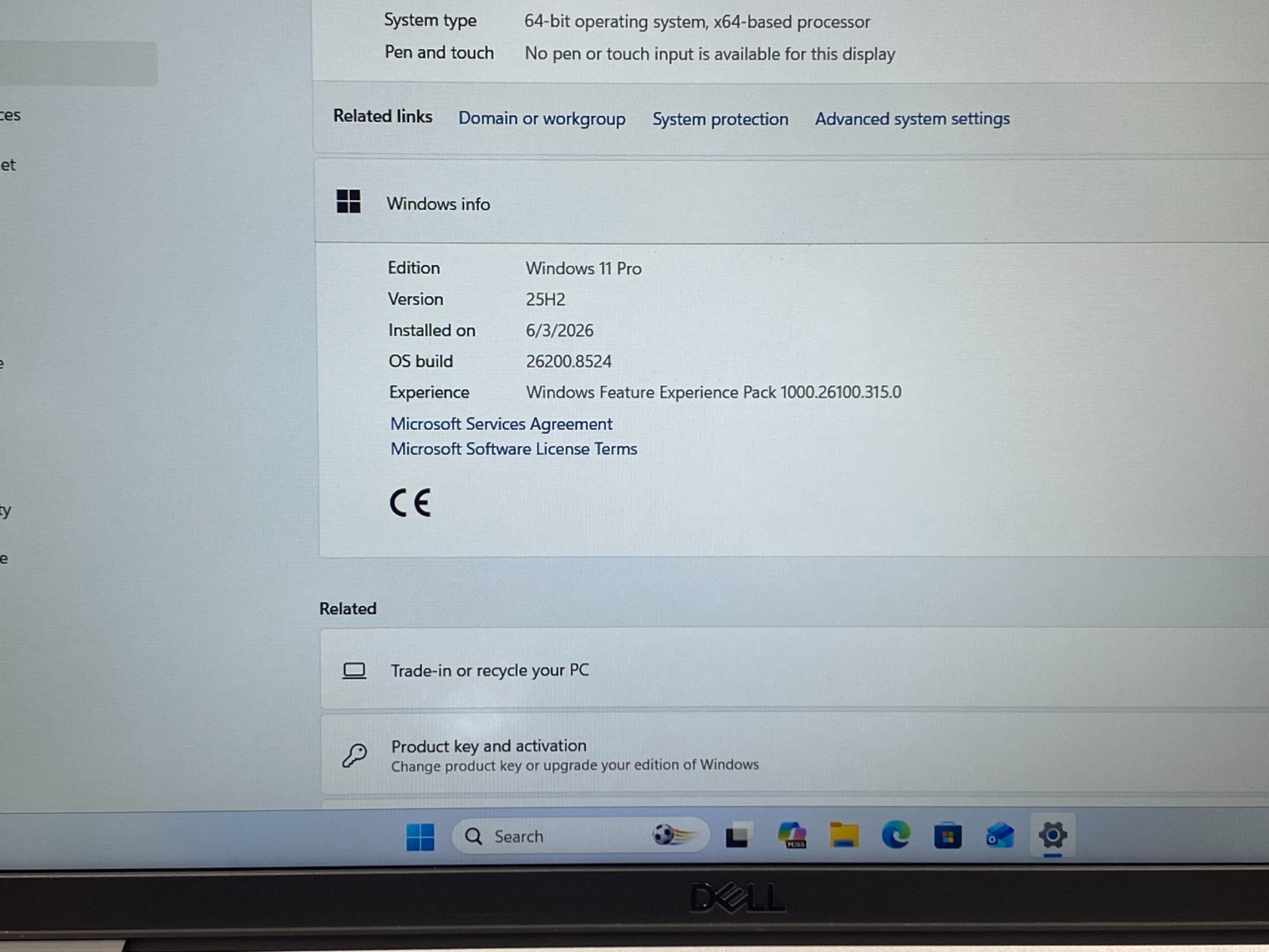 DELL LATITUDE 5520 15″ i7-1185G7 8GB RAM 256 GB SSD WINDOWS 11 BATTERY 80% NO AC