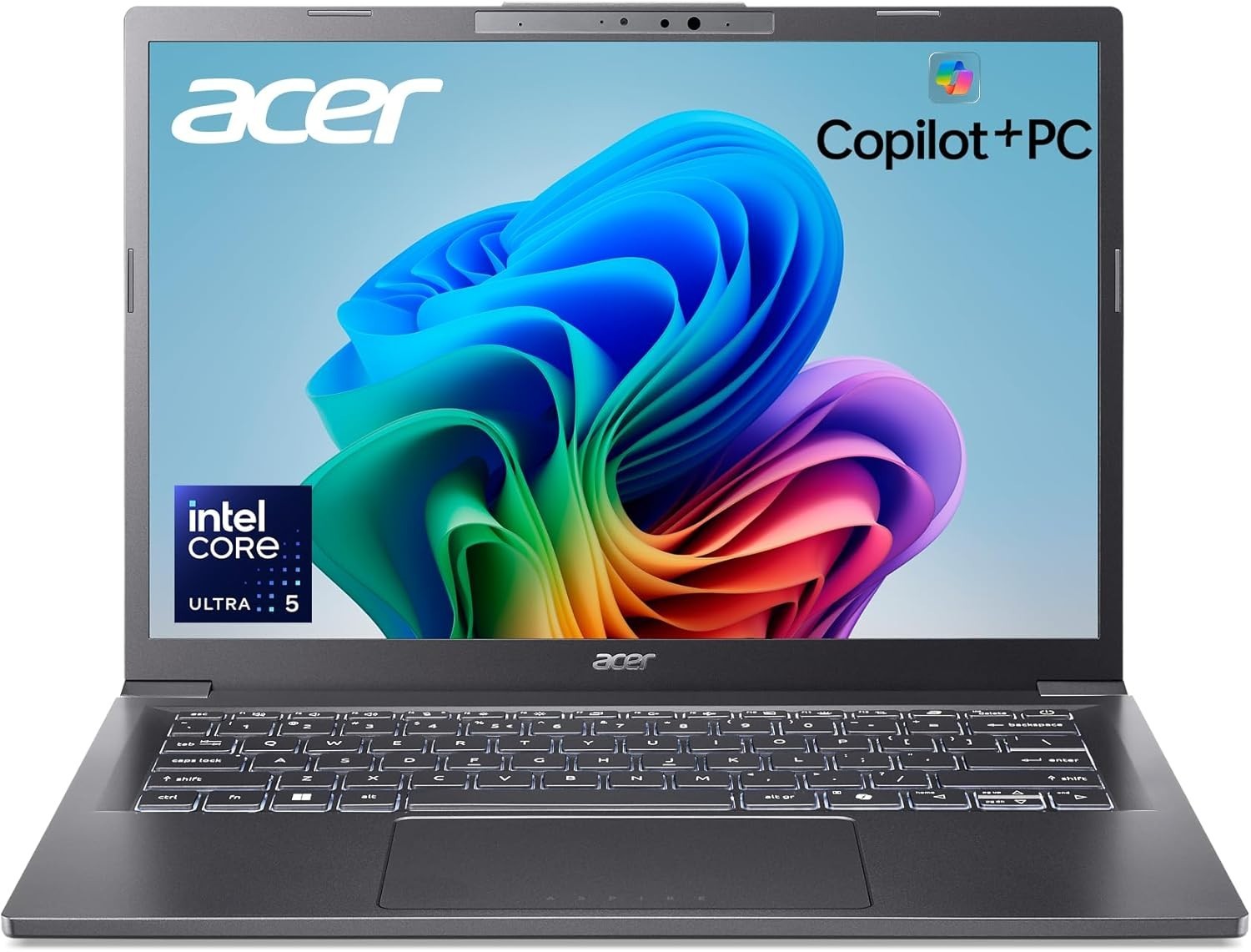 Acer Aspire 14 AI Intel Core Ultra 5 226V 512GB SSD 16GB Laptop WUXGA Gray
