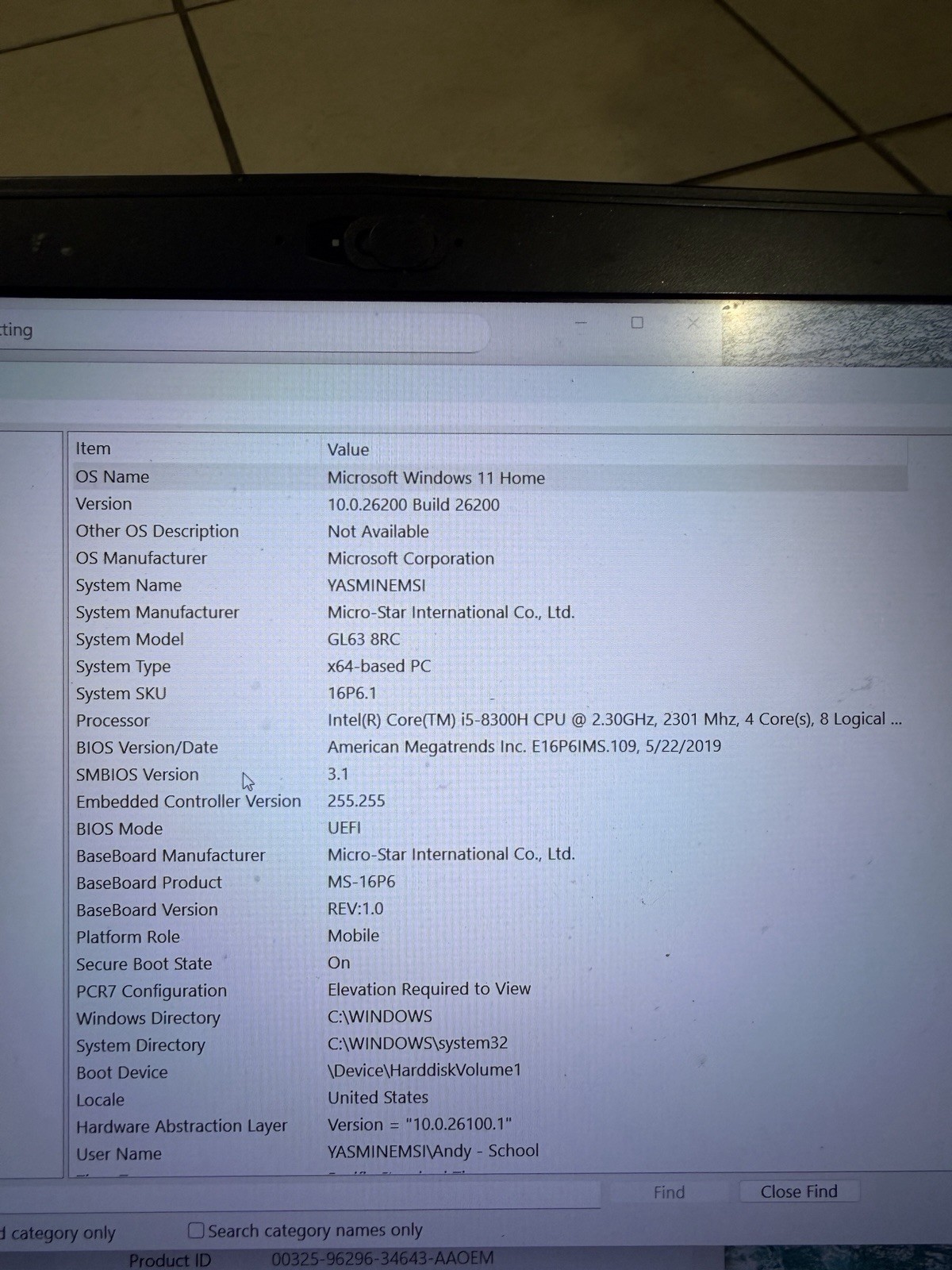 MSI GL63 8RC 15.6″ Gaming Laptop i5-8300H GTX1050 8GB RAM- 256 SSD (NVMe)