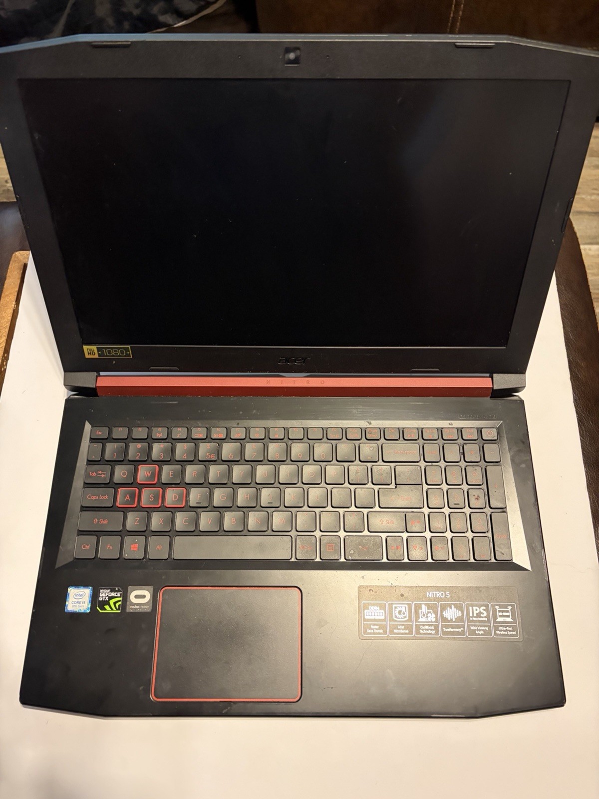 Acer Laptop Nitro 16 Inch GeForce GTX I5 Not Working And No Charger
