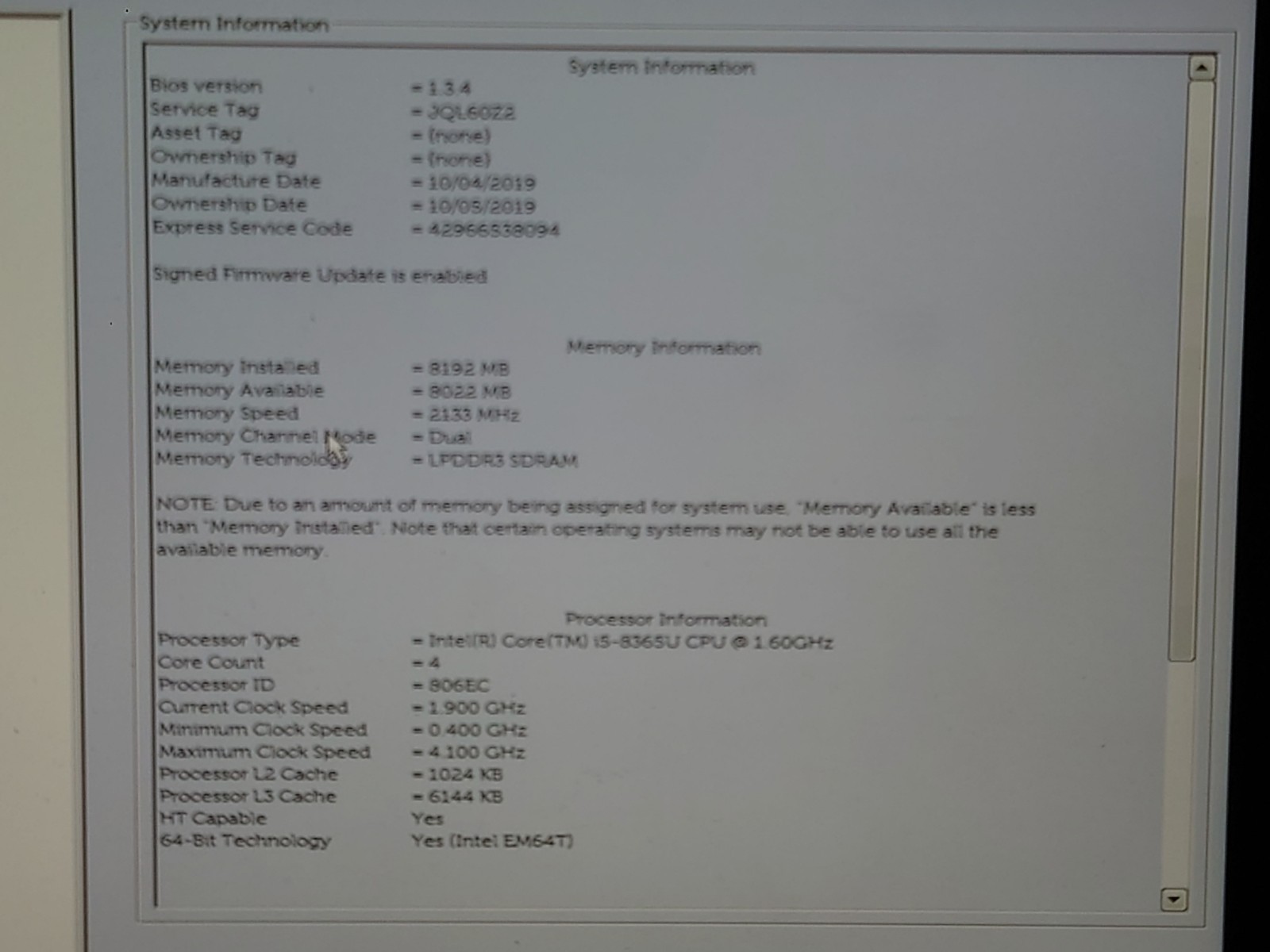 Dell Latitude 7200 2-in-1 12.3″ FHD Touch i5-8365U 8GB RAM No OS/SSD
