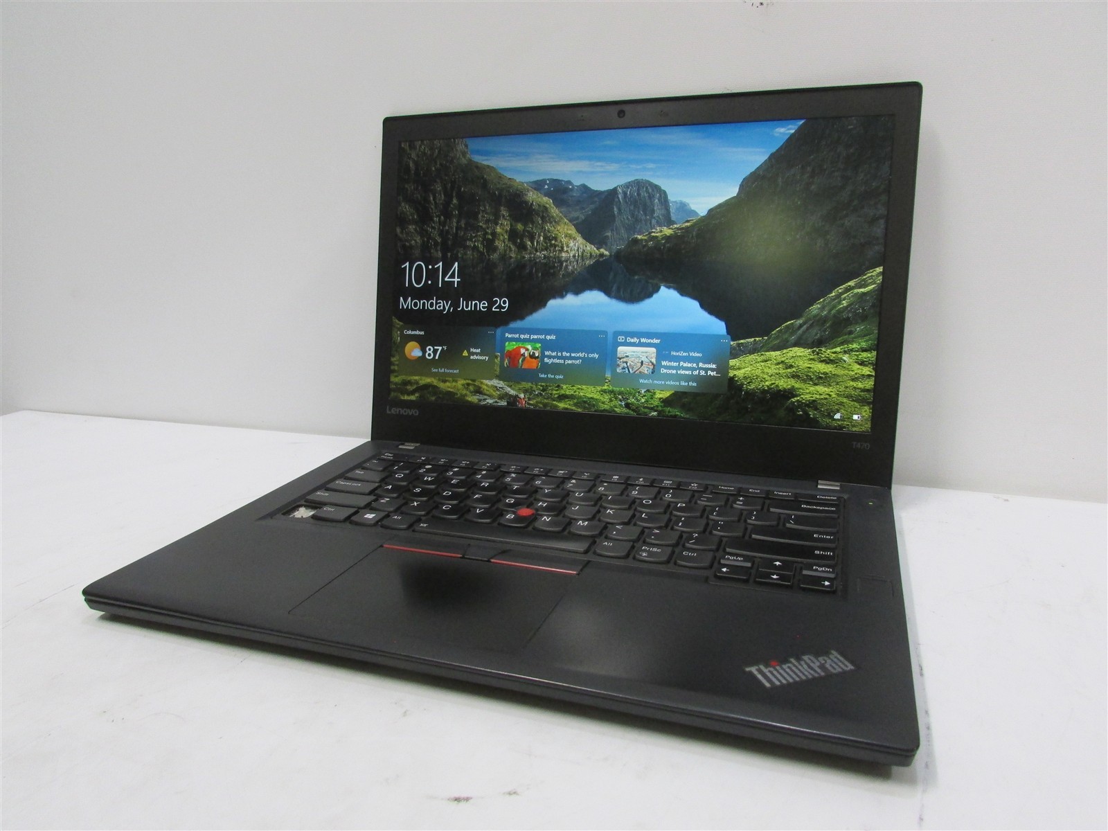 Lenovo Thinkpad T470 i5-7200U 2.5GHz 8GB RAM 128GB m.2 14″ Win 10 Pro MISS KEY