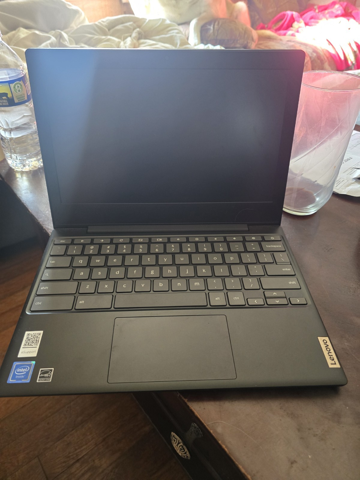 Lenovo Chromebook 11.6 in Intel Celeron, Chrome OS, Webcam, USB-C, Black