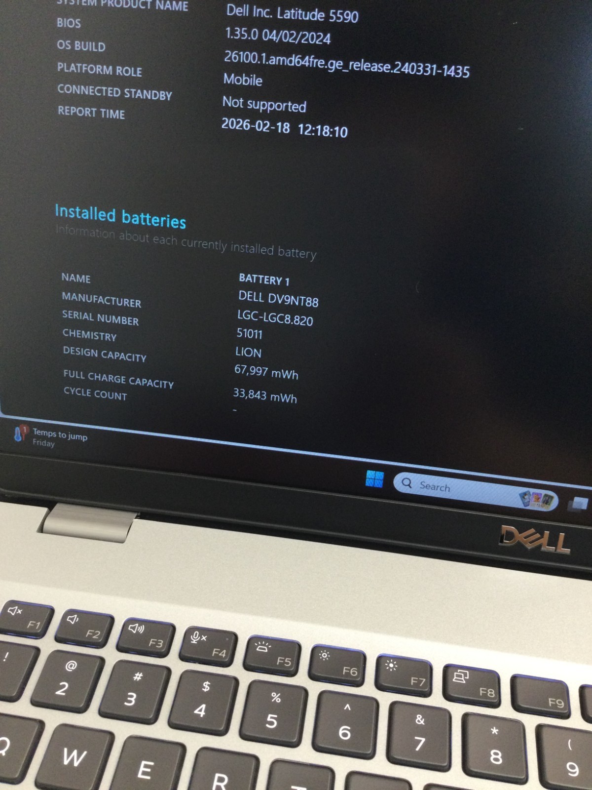 Dell Latitude 5510 15.6″ Core i5-10210U 1.60GHz 12GB RAM 128GB SSD Windows 11 P