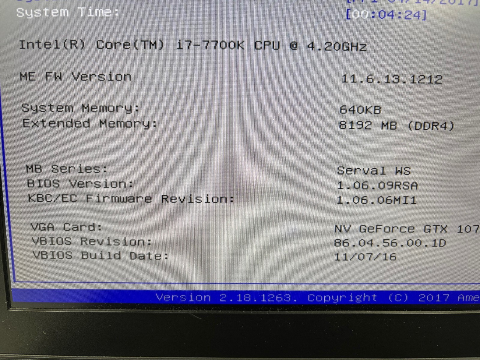 Lot (3) System76 Serval WS 17.3″ i7-7700K 4.20GHz 8GB GTX 1070 NO SSD NO BATTERY