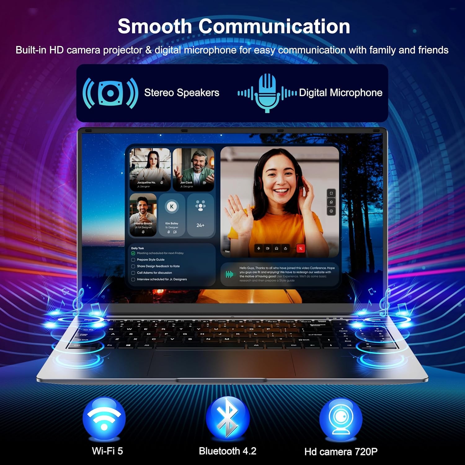 15.6″ Laptop Computer – Quad-Core N95 Processor (Up to 3.4GHz) PC…