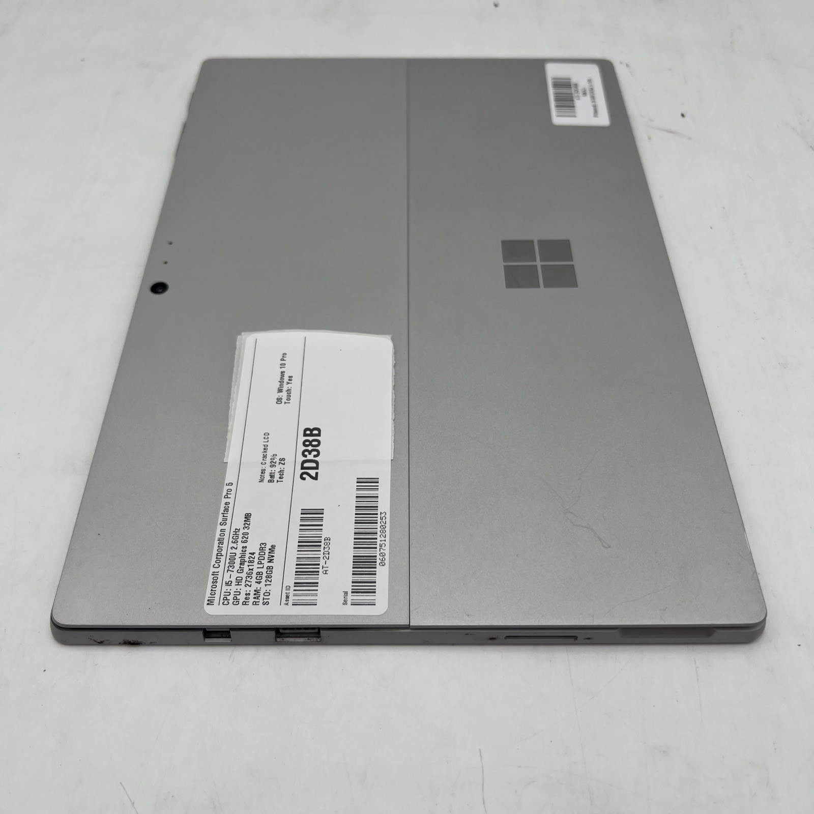 Microsoft Surface Pro 1796 i5-7300U 2.6GHz 4GB RAM 128GB SSD W10P READ