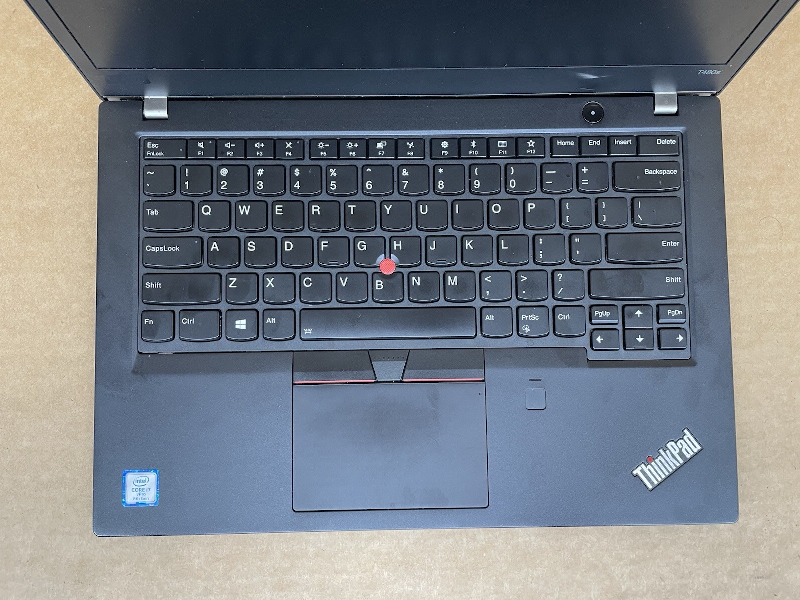LENOVO ThinkPad T480s 14 in, Core i7-8650U, NO RAM, NO SSD | READ DESCRIPTION