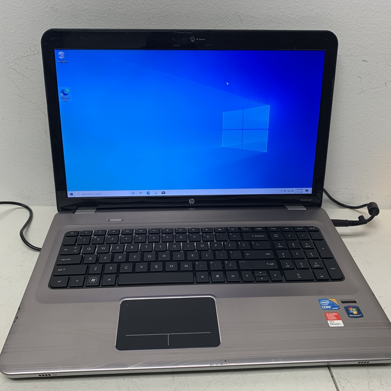 HP Pavilion DV7-4183cl Intel i5-M460 2.53GHz 6 GB 500gbHDD Wind 10 No Batt
