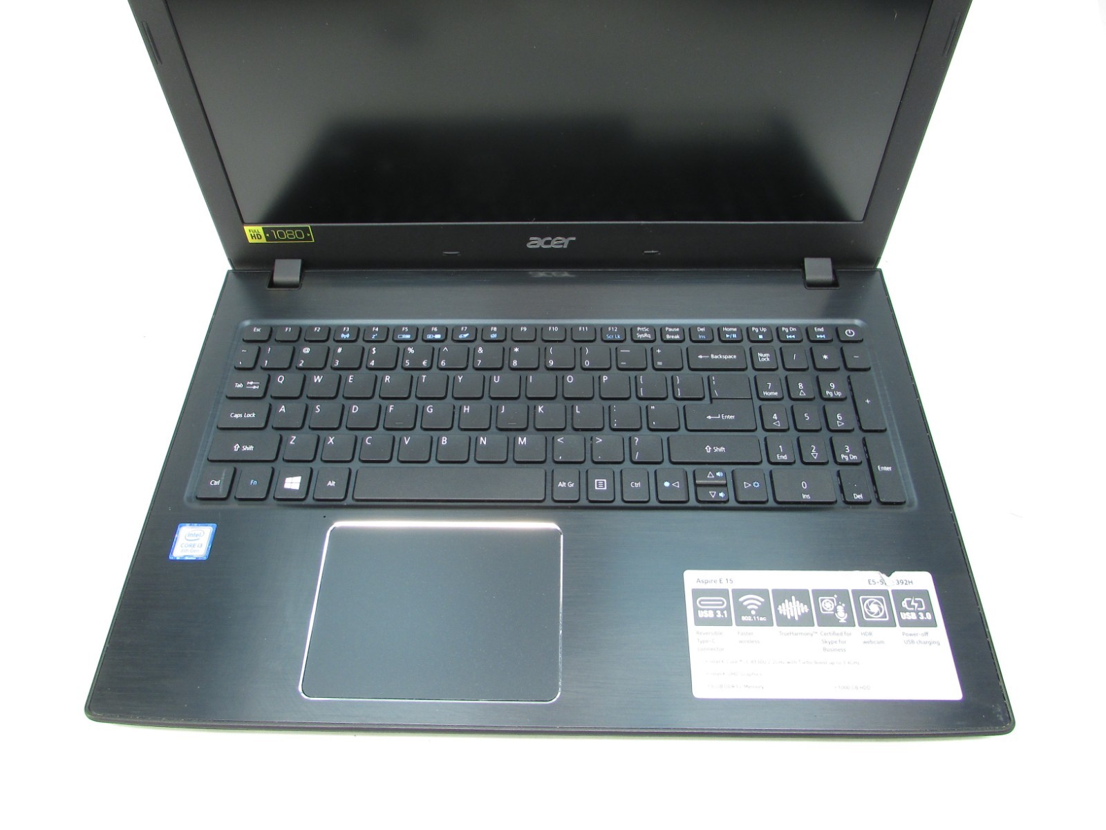 Acer Aspire N16Q2 15.6″ i3-8130U 2.2GHz 6GB RAM 1TB SSD No OS/AC Laptop