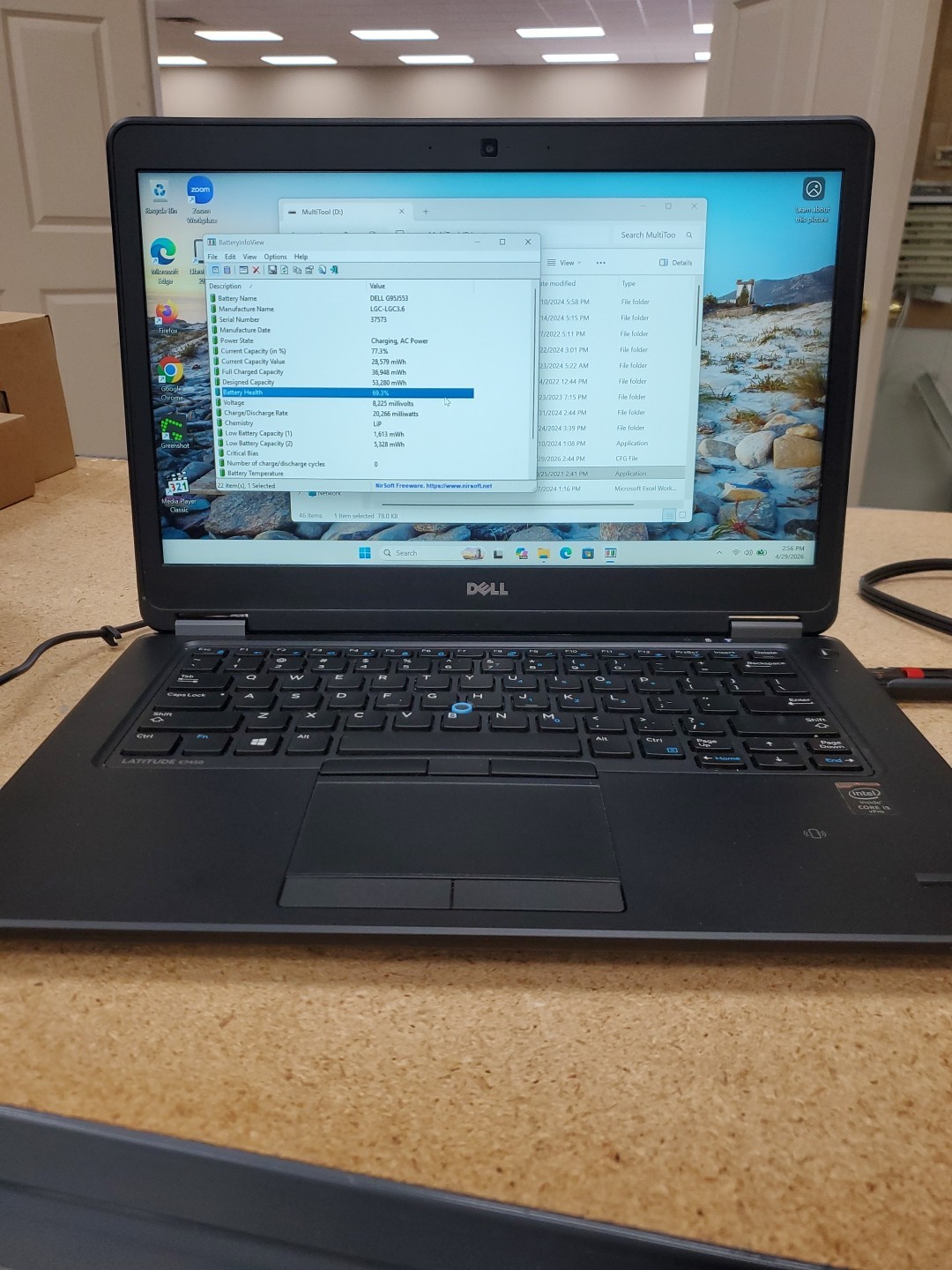 DELL Latitude E7450 14″ Intel Core i5-5300U 8GB RAM 256gb SSD W11P 042926-7