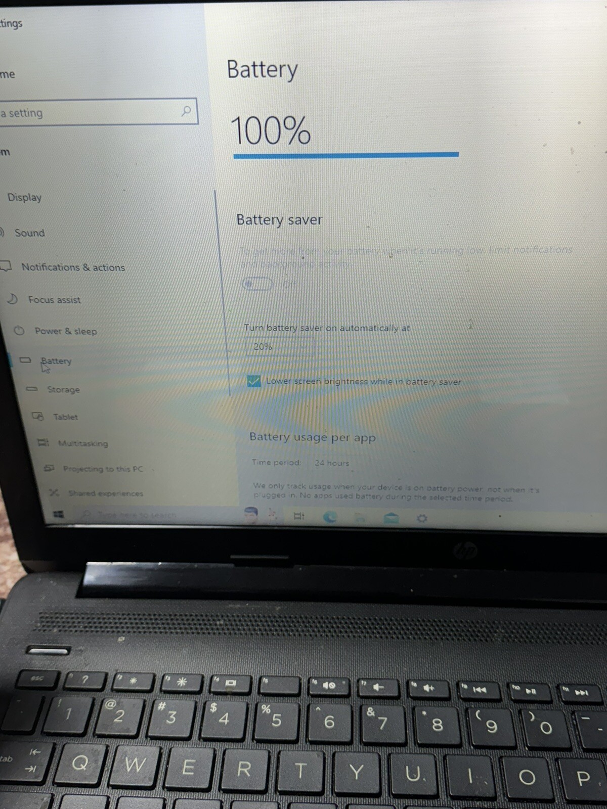 HP 15-DB0011DX 15.6″ Laptop Windows 10 Home AMD A6-9225 4GB Memory 1TB Working