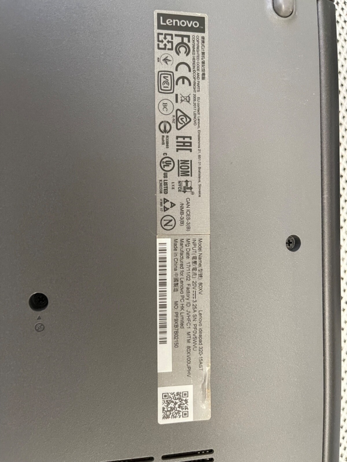 lenovo ideapad 320-15ast