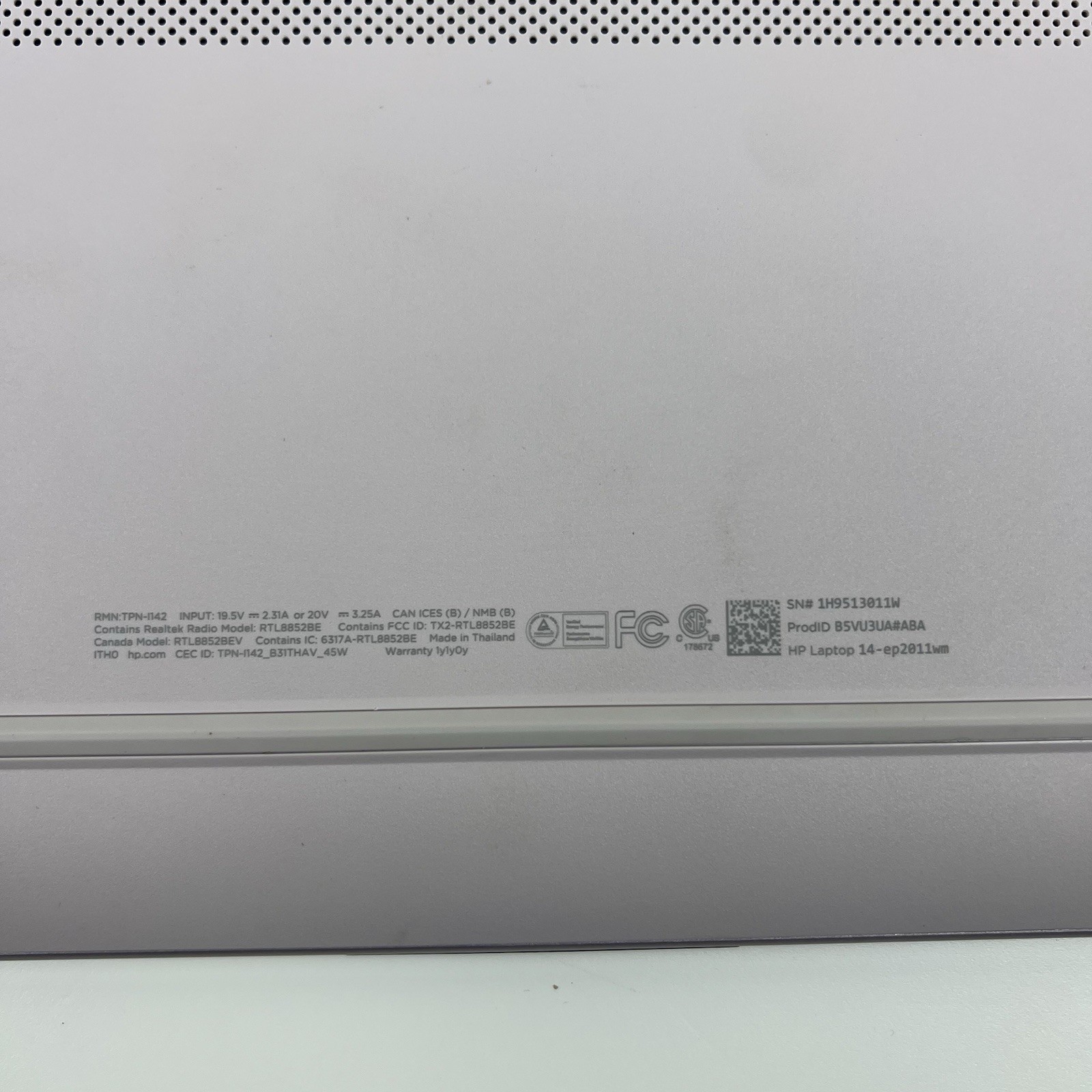 HP 14-EP2011WM 128GB SSD 4GB RAM 128MB Intel Graphics N150 @ 0.8GHz Windows 11
