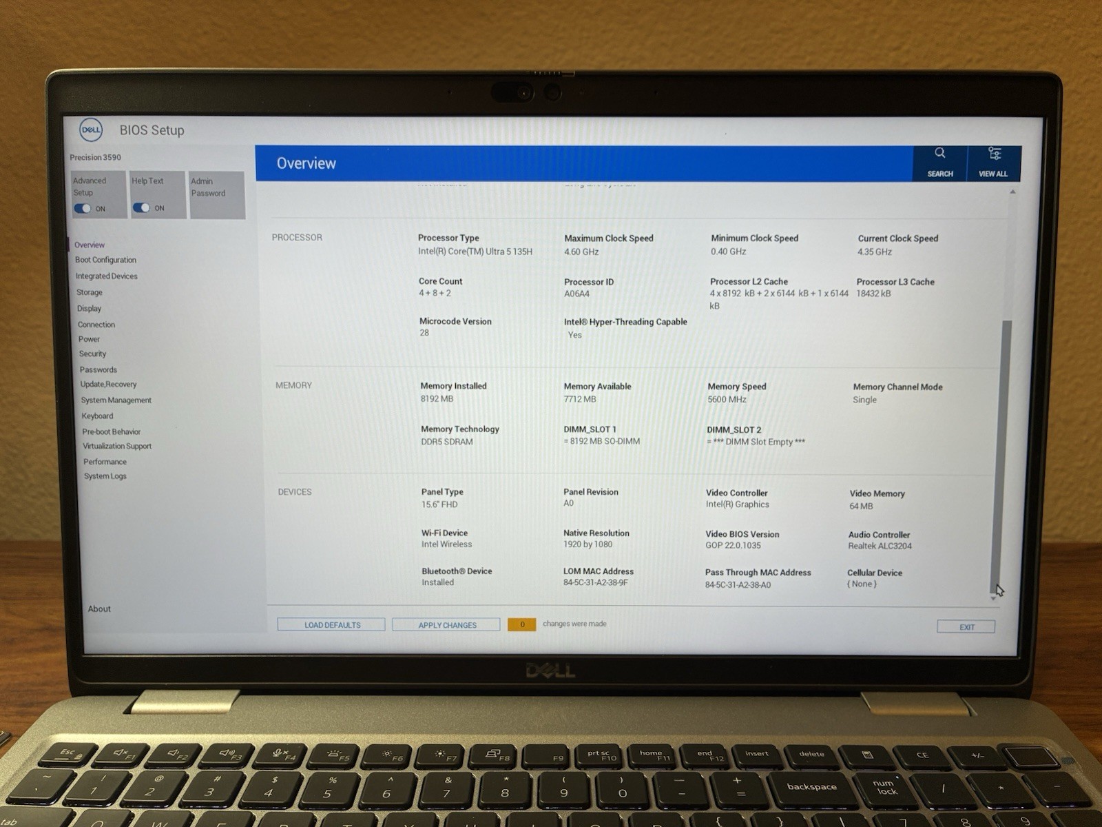 Dell Precision 3590 Ultra 5 8GB DDR5 256GB SSD Win 11 15.6” FHD WIN 11 Warranty!