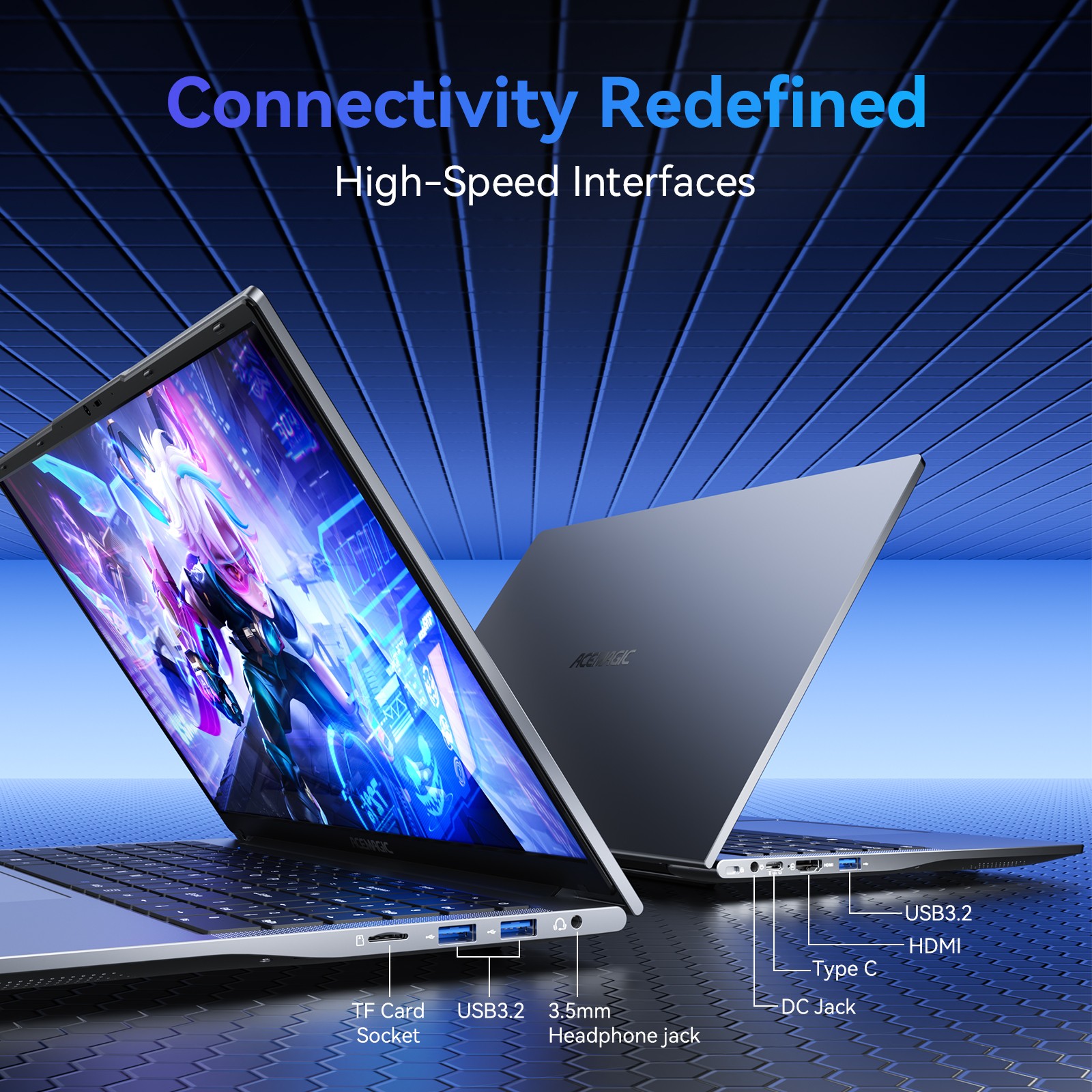 ACEMAGIG 15.6″ Laptop Gameing Computer AMD Ryzen 7 5700U IPS 16GB DDR4 512GB SSD