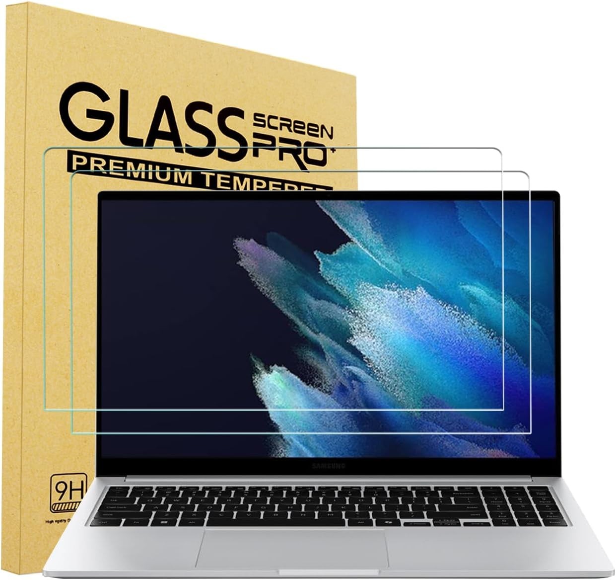 2 Pack Tempered Glass Screen Protector For 15.6 inch Samsung Galaxy Book4/Book 4