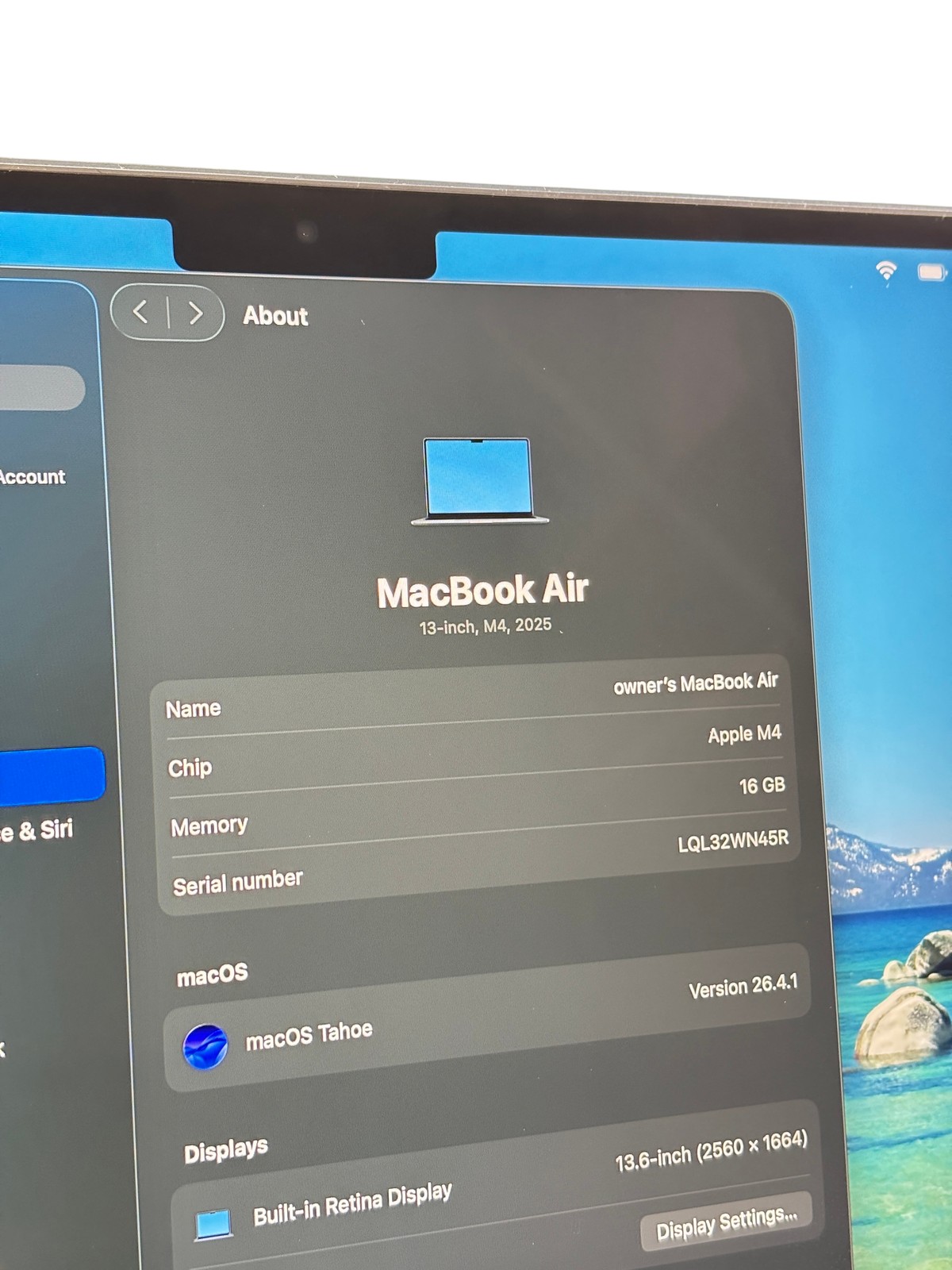 Apple MacBook Air 2025 MW123LL/A Apple M4 4.4GHz 16GB RAM 256GB SSD 13.6″