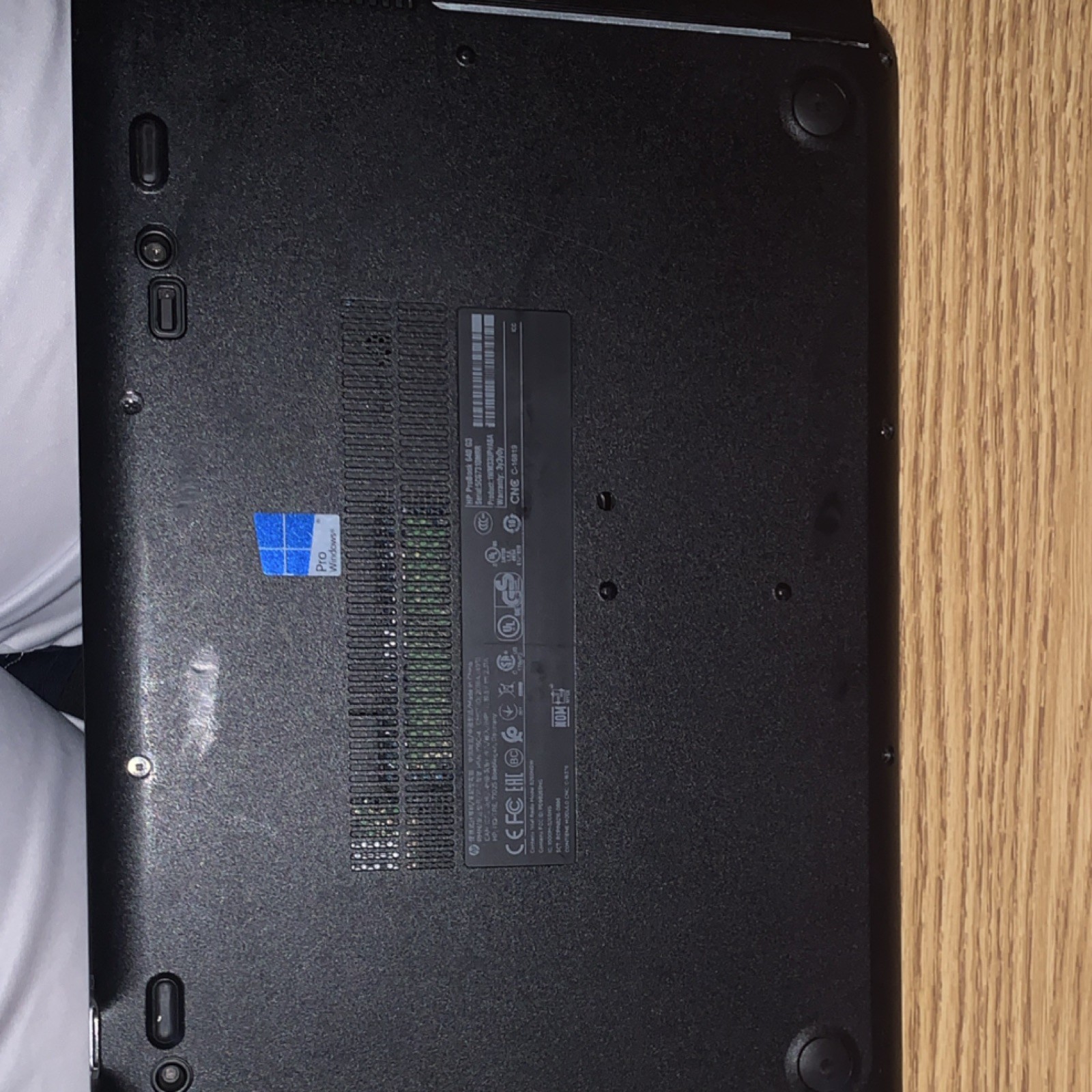 HP ProBook Laptop Intel Core i5 14in Windows 10 Pro Black Built-in Webcam Wi-Fi