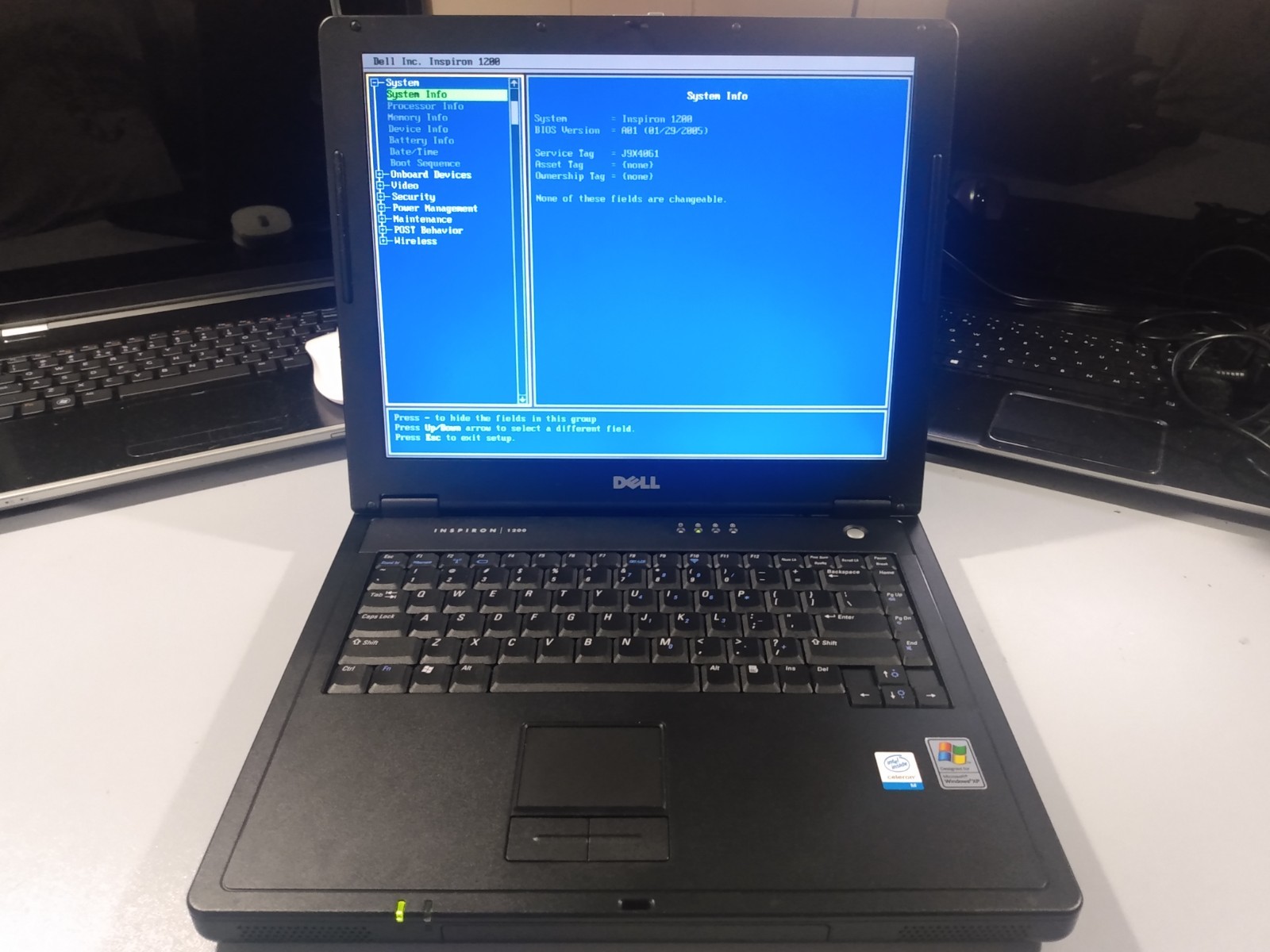 Dell inspiron 1200 pp10s laptop