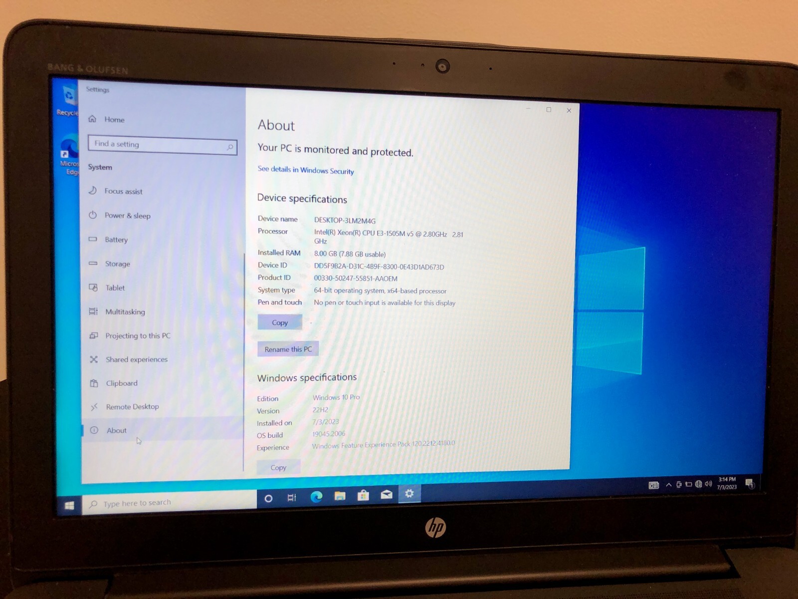 Z Book G3 Xeon CPU by Hewlett Packard — Mobile Workstation LapTop 15″ screen