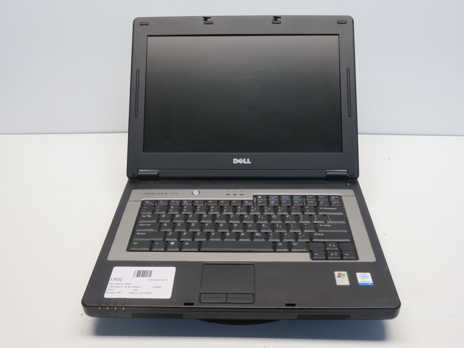 Dell Inspiron B120 Intel Celeron M 1.40GHz 256MB NO HDD No Batt
