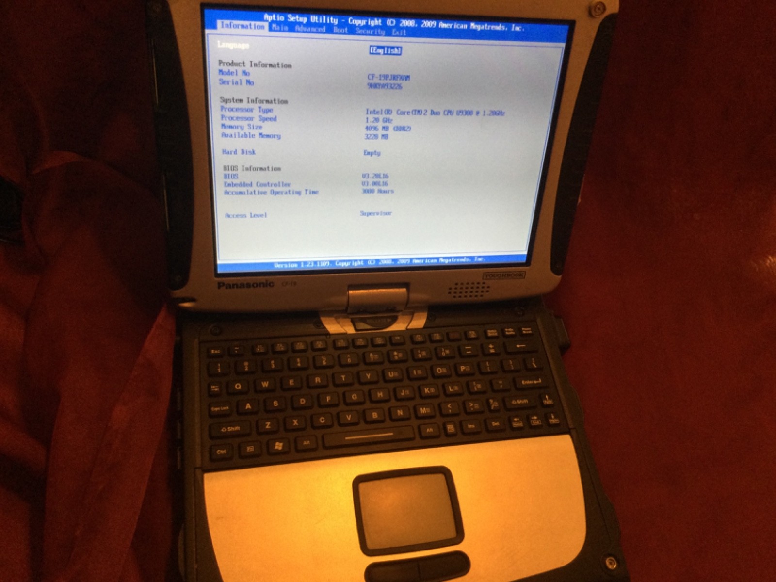 Panasonic Toughbook CF-19 MK3 1.2GH 2gb GPS Backlit Rubber Keyboard etc