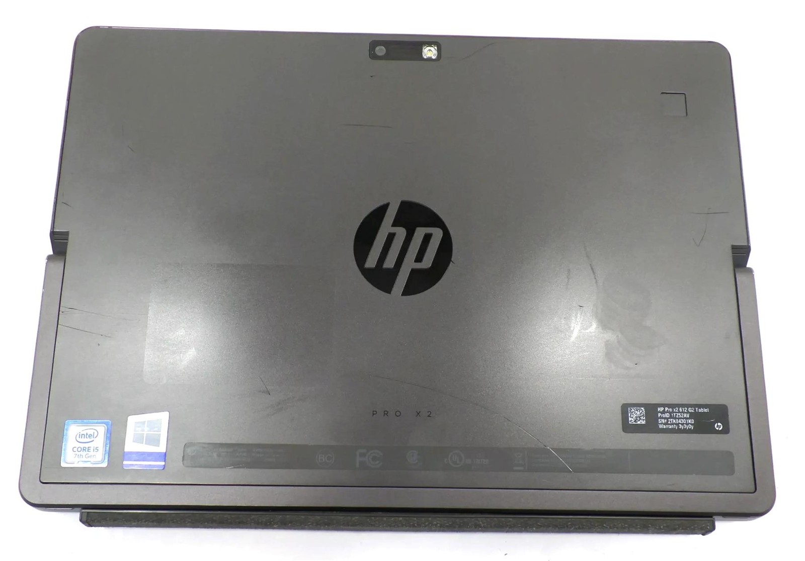 HP Pro X2 612 G2 Tablet Core i5-7Y54 1.20GHz 8GB 128GB SSD