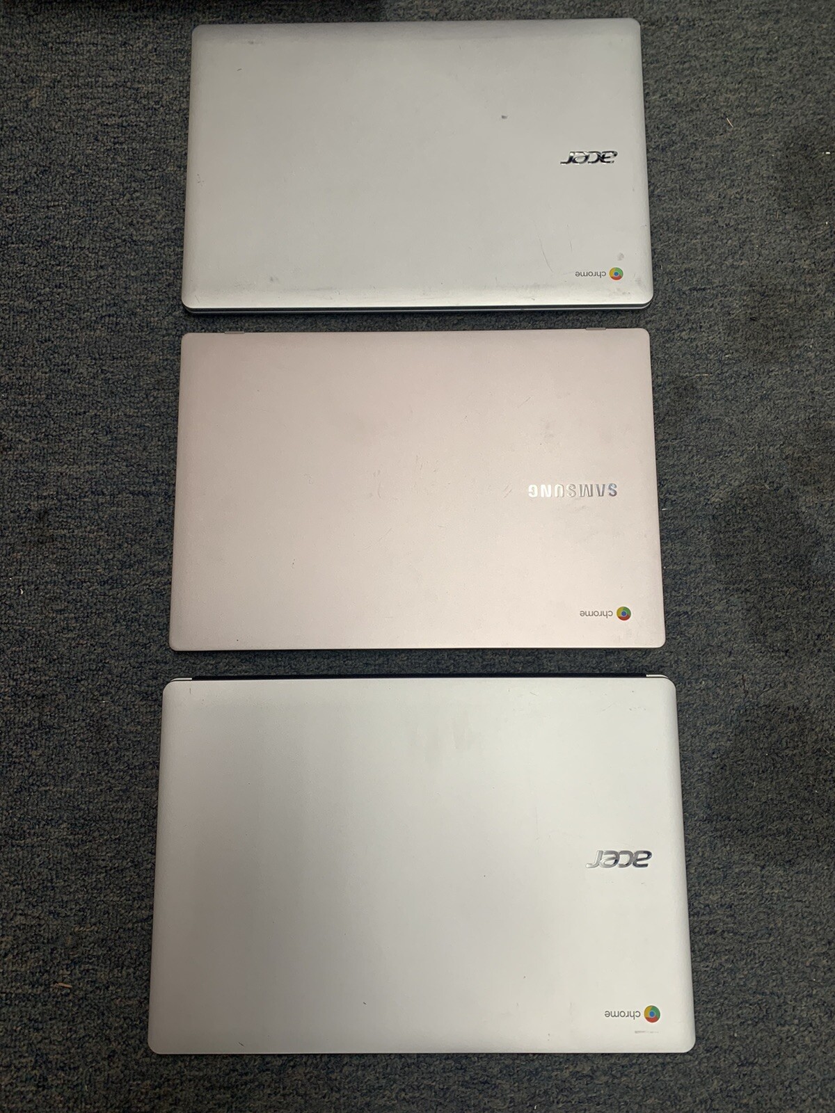 Lot Of Chrome Book Laptops 15 Total Laptops *Read Description Please AS IS*
