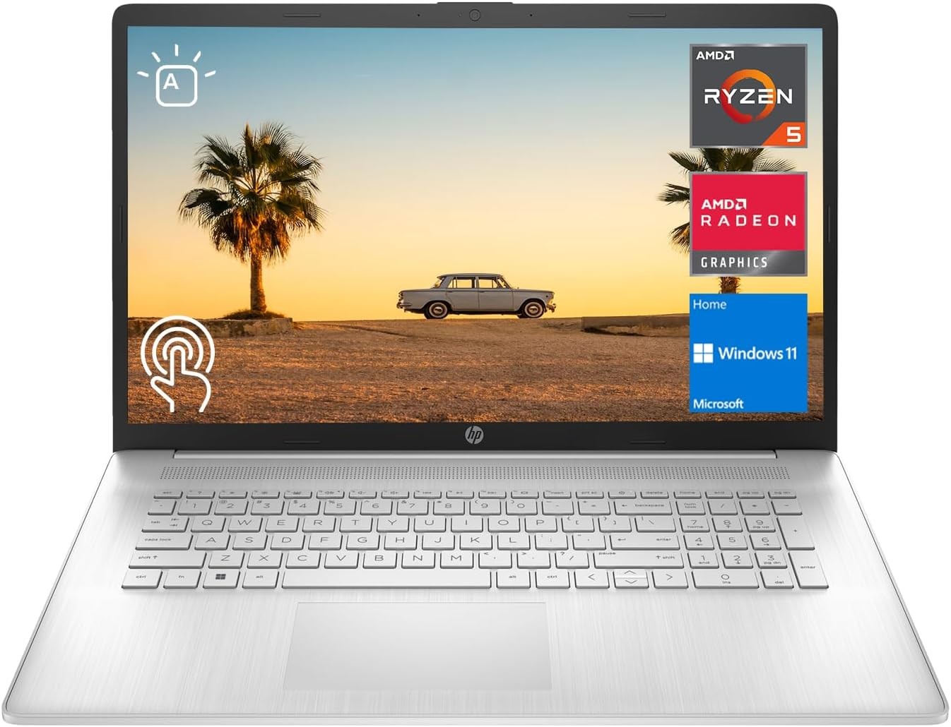 HP Laptop 17.3 in Touch screen 4.5GHz 6 core AMD Ryzen 5 UpTo 64GB RAM 2TB SSD
