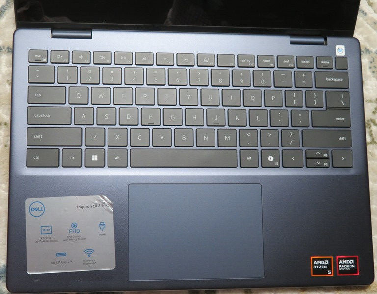 Dell Inspiron 14 2-in-1 Touch Laptop AMD Ryzen 5 Processor 8GB RAM 512GB SSD