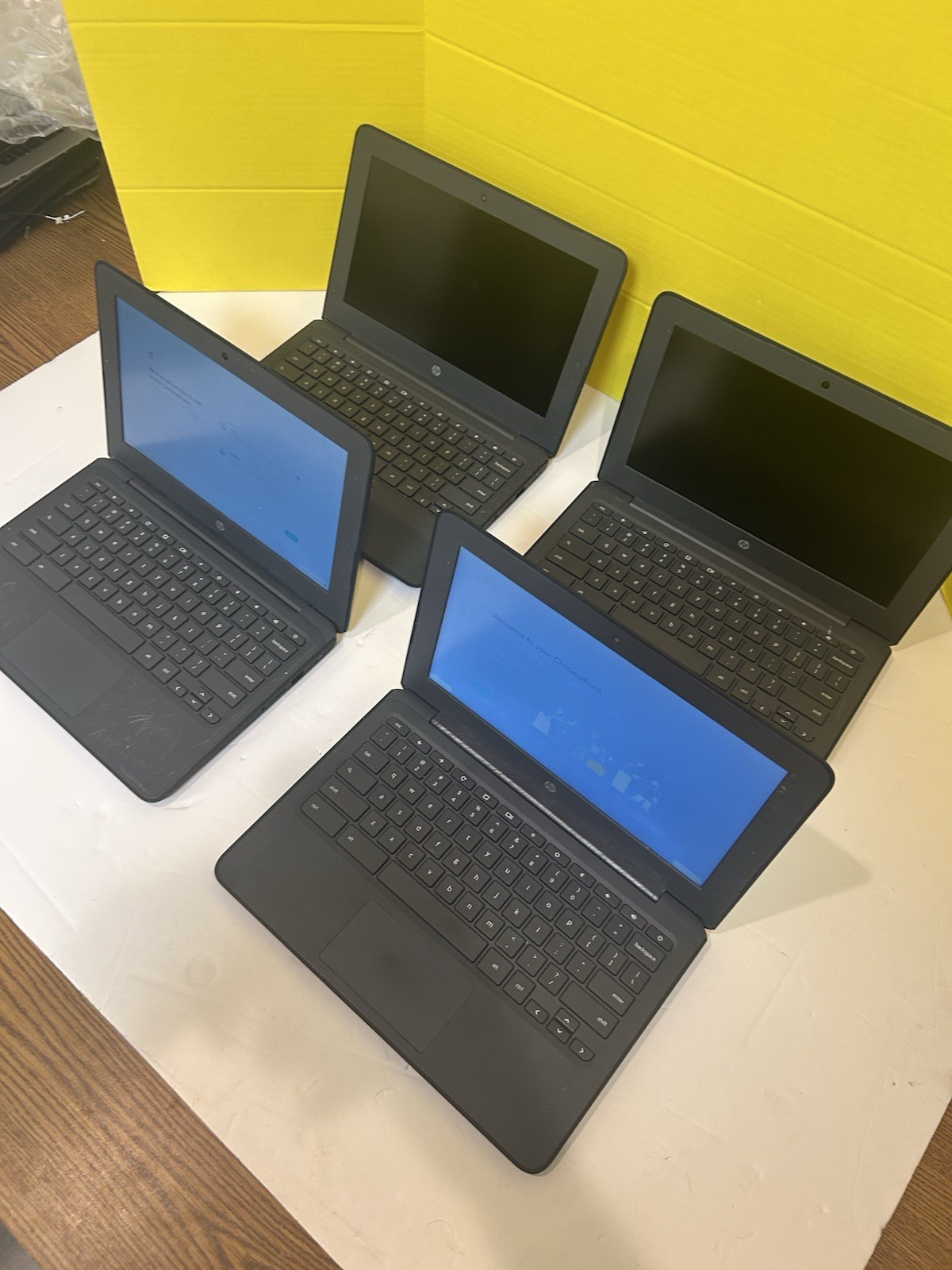 4 HP Chromebook 11 G6 EE Laptops Parts or RepaiR LOT