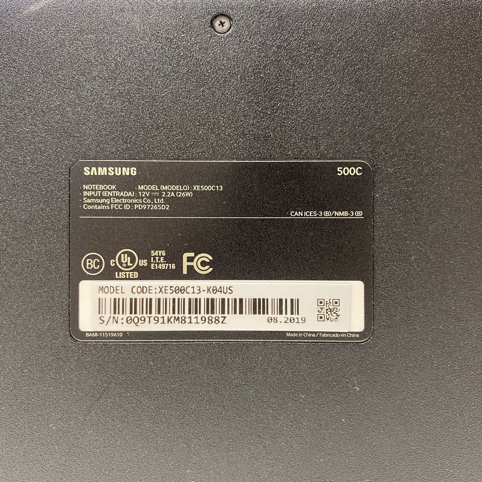 Samsung Chromebook 3 (XE500C13-K04US) 11.6″ Intel Celeron Chrome OS