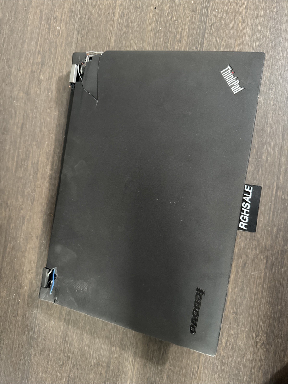 Lenovo Thinkpad UNKNOWN MODEL Severe bezel damage UNTESTED AS IS FOR PARTS
