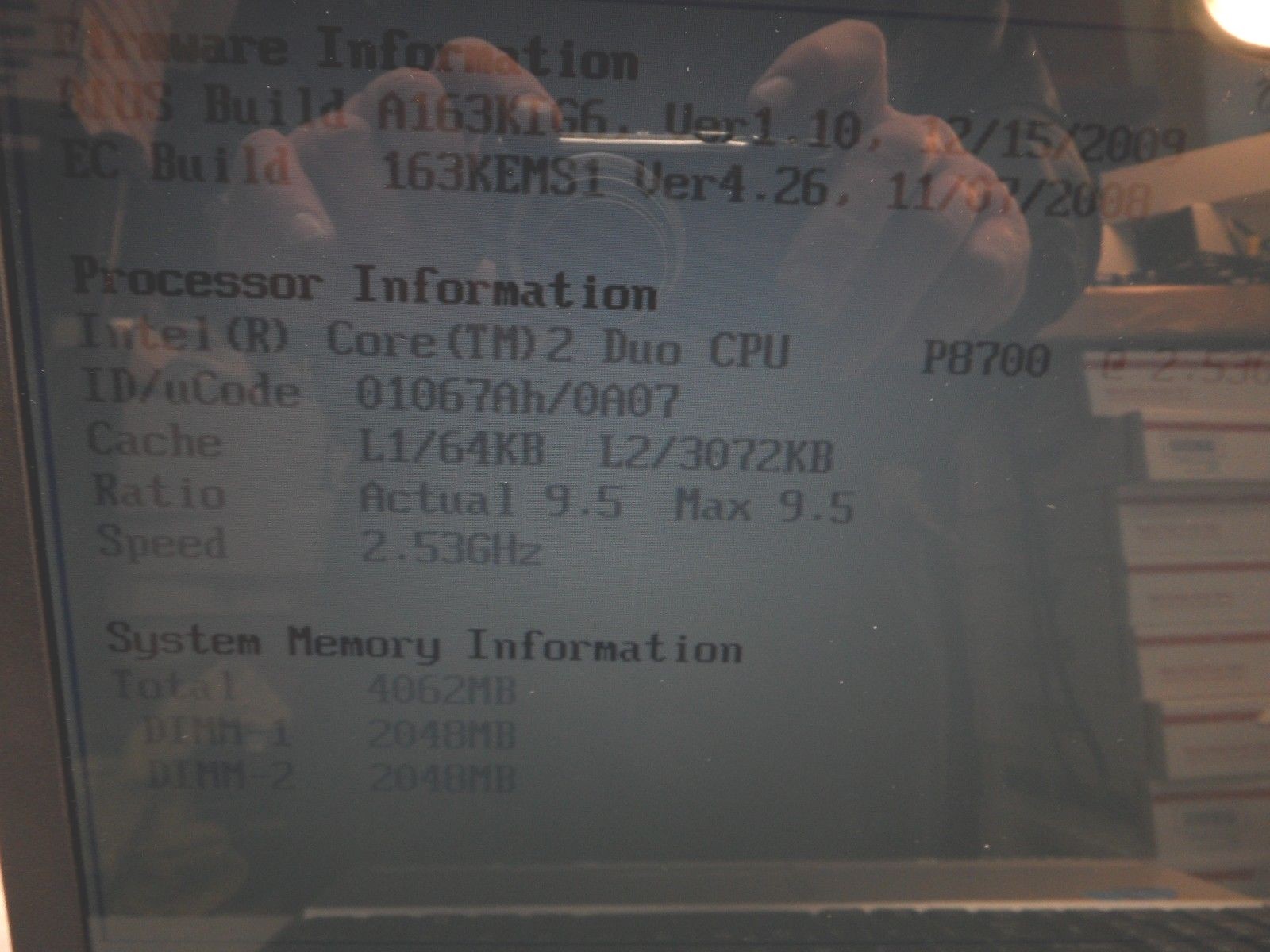 Nobilis MS-163K Parts Laptop 2.53 Ghz 4Gb Ram No Hard Drive Post To Bios