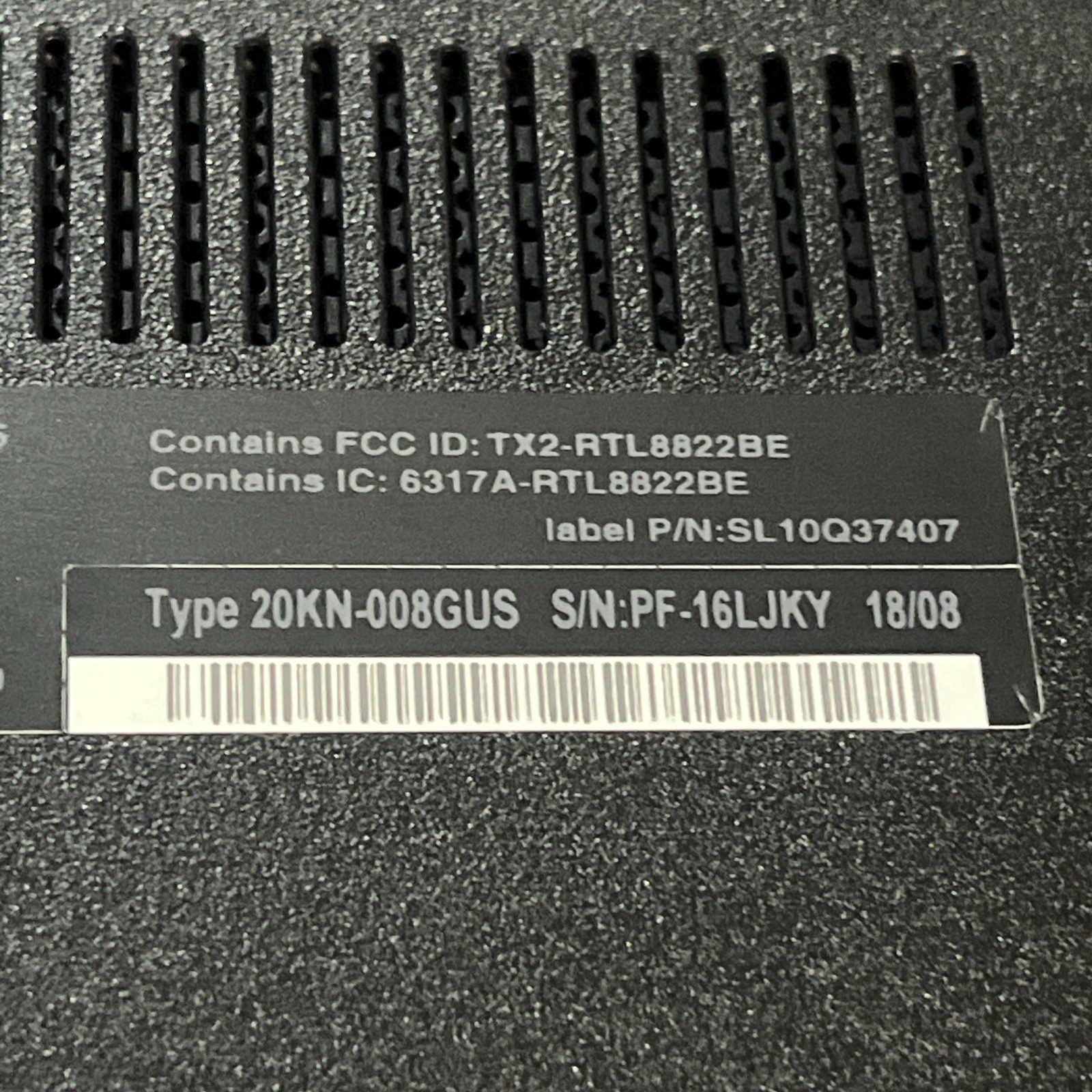 LENOVO THINKPAD E480 INTEL CORE I3-7020U 2.30GHZ 8GB RAM NO HD