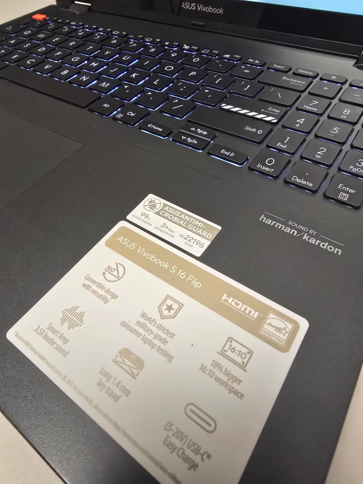 ASUS VivoBook S16 Flip 2-in-1 Touch | i5 13th 8GB RAM 512GB SSD | FHD+ Backlit
