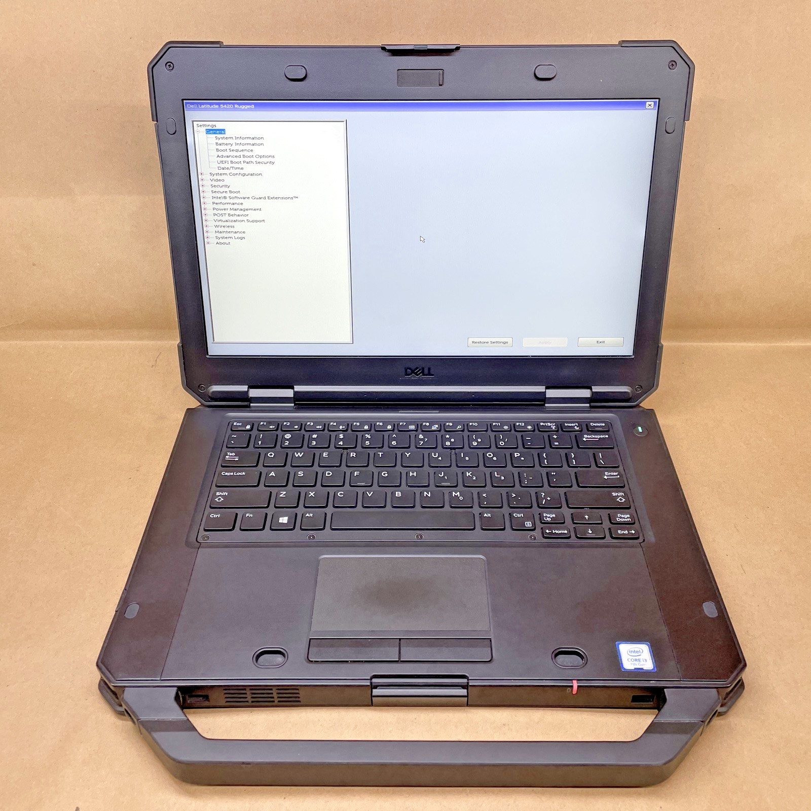 Dell Latitude 5420 Rugged Intel Core i3-7130U@2.70GHz 8GB RAM NO SSD *READ*