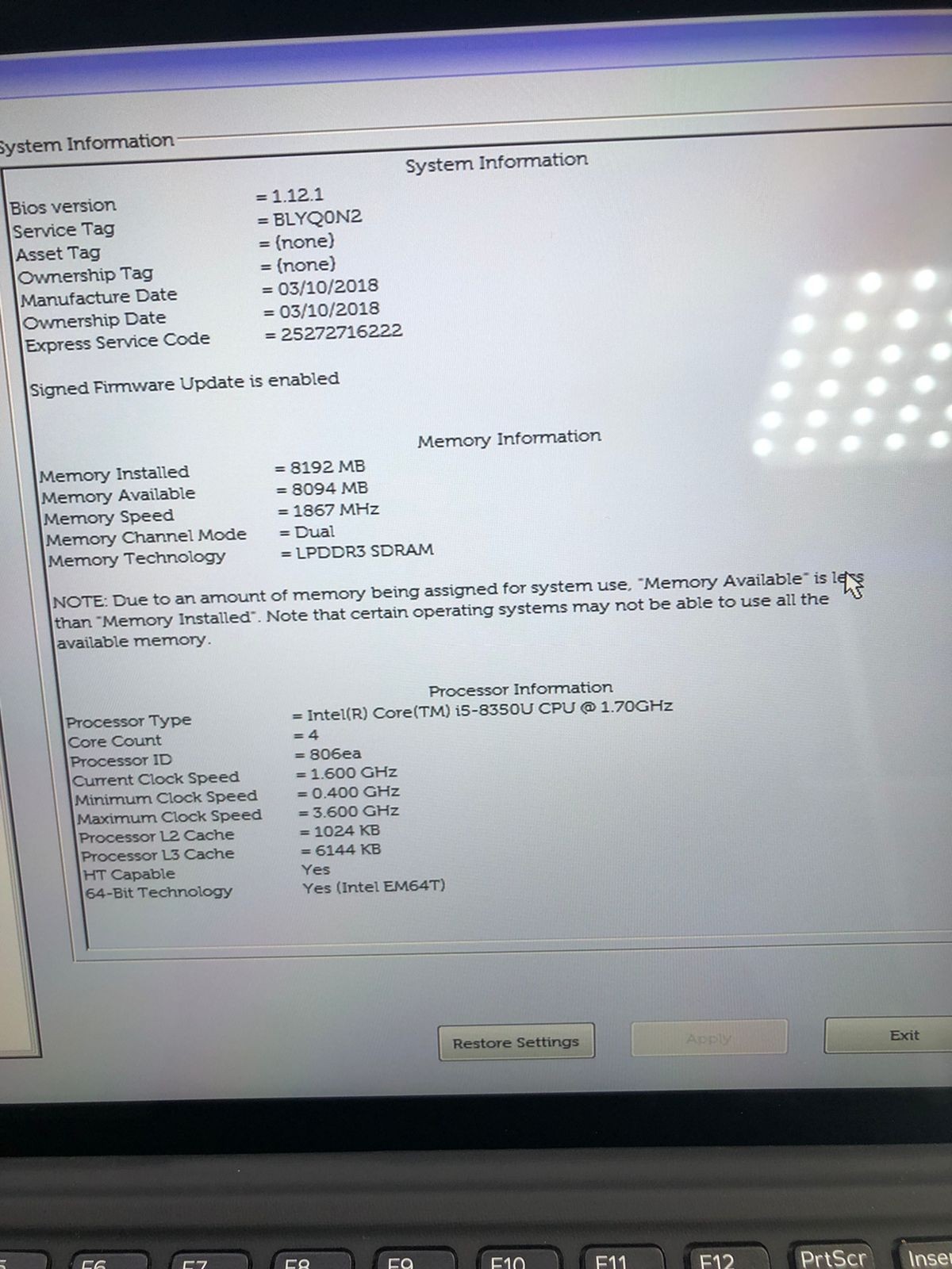 Dell Latitude 5290 2-in-1 i5 8th Gen 8GB RAM 256GB SSD Touch – Good Condition