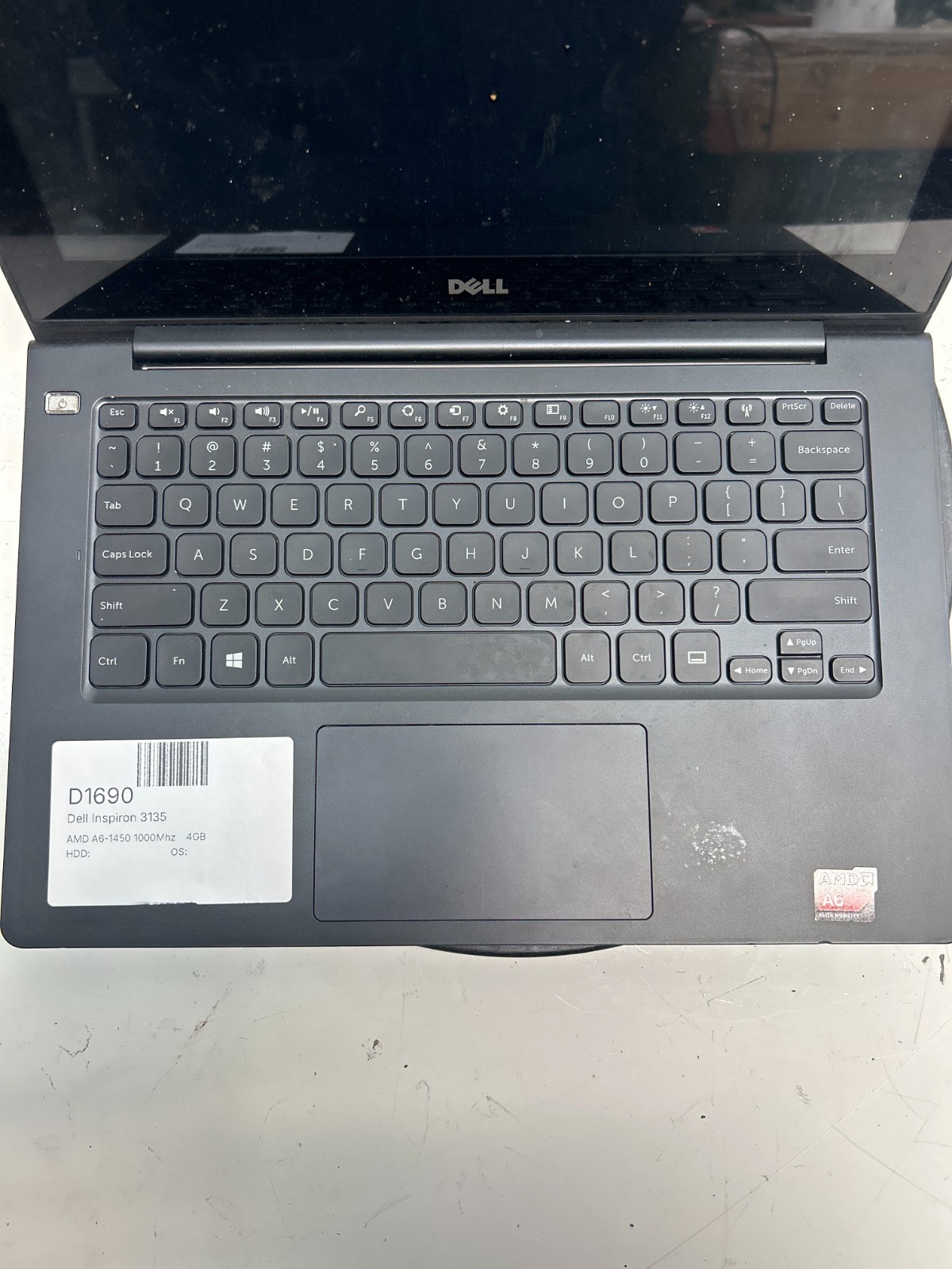 Dell Inspiron 3135 AMD A6-1450 1000MHz 4GB NO HDD