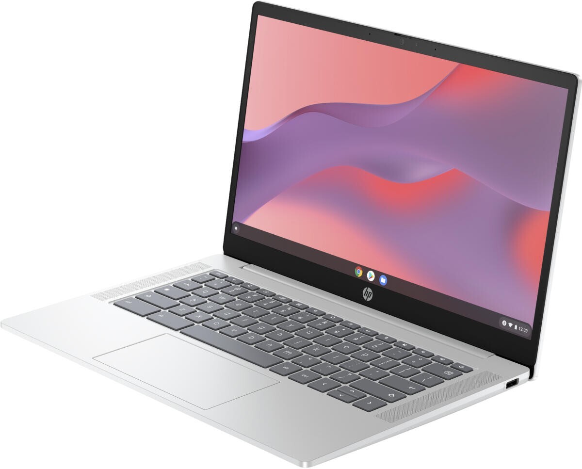 HP Chromebook 14″ HD Pentium Quad-Core N200 4GB 128GB UFS Webcam ChromeOS Silver
