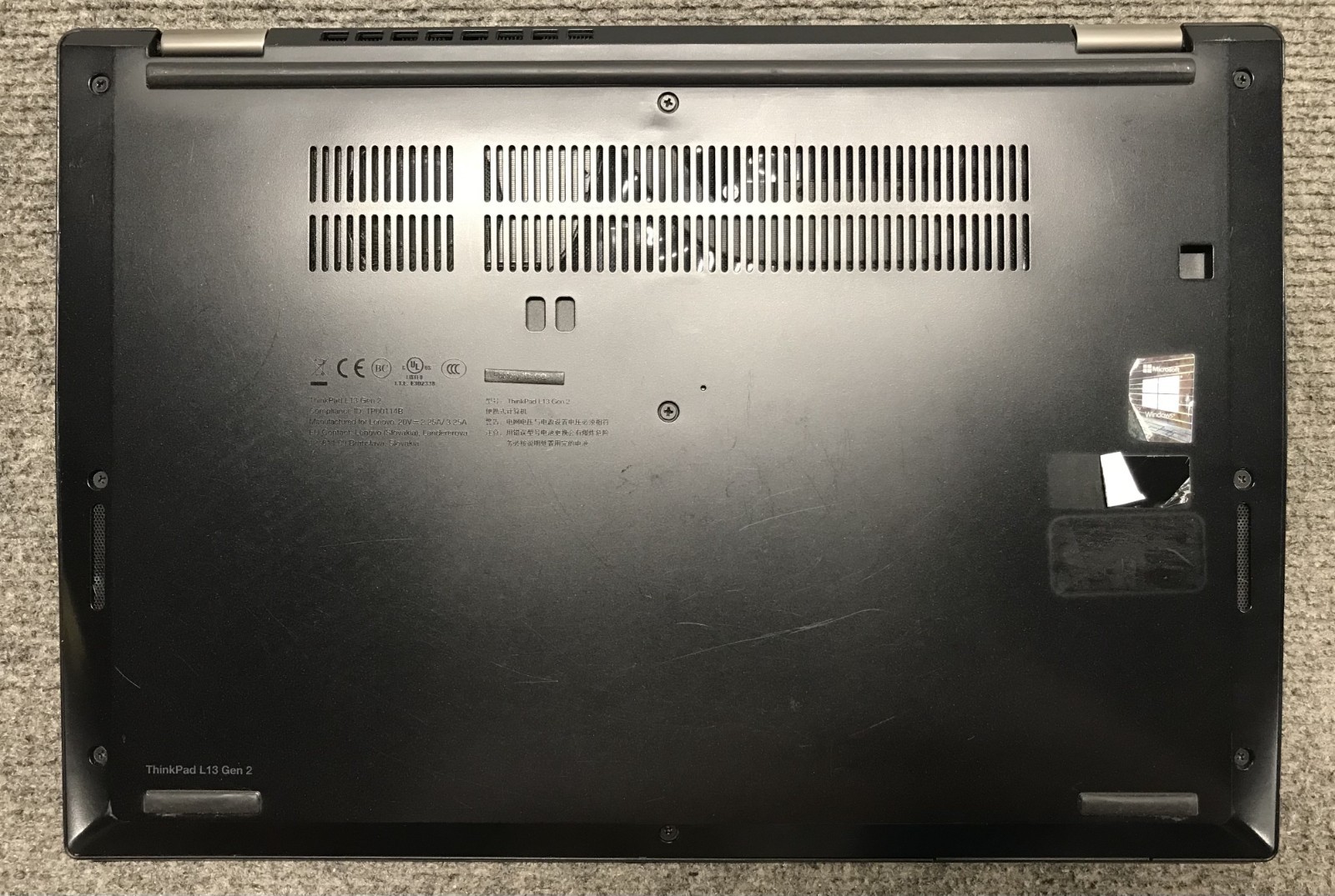 Lenovo ThinkPad L13 Gen 2 13.3″ Laptop i5-1145G7 8GB RAM 256GB NVMe, As Is