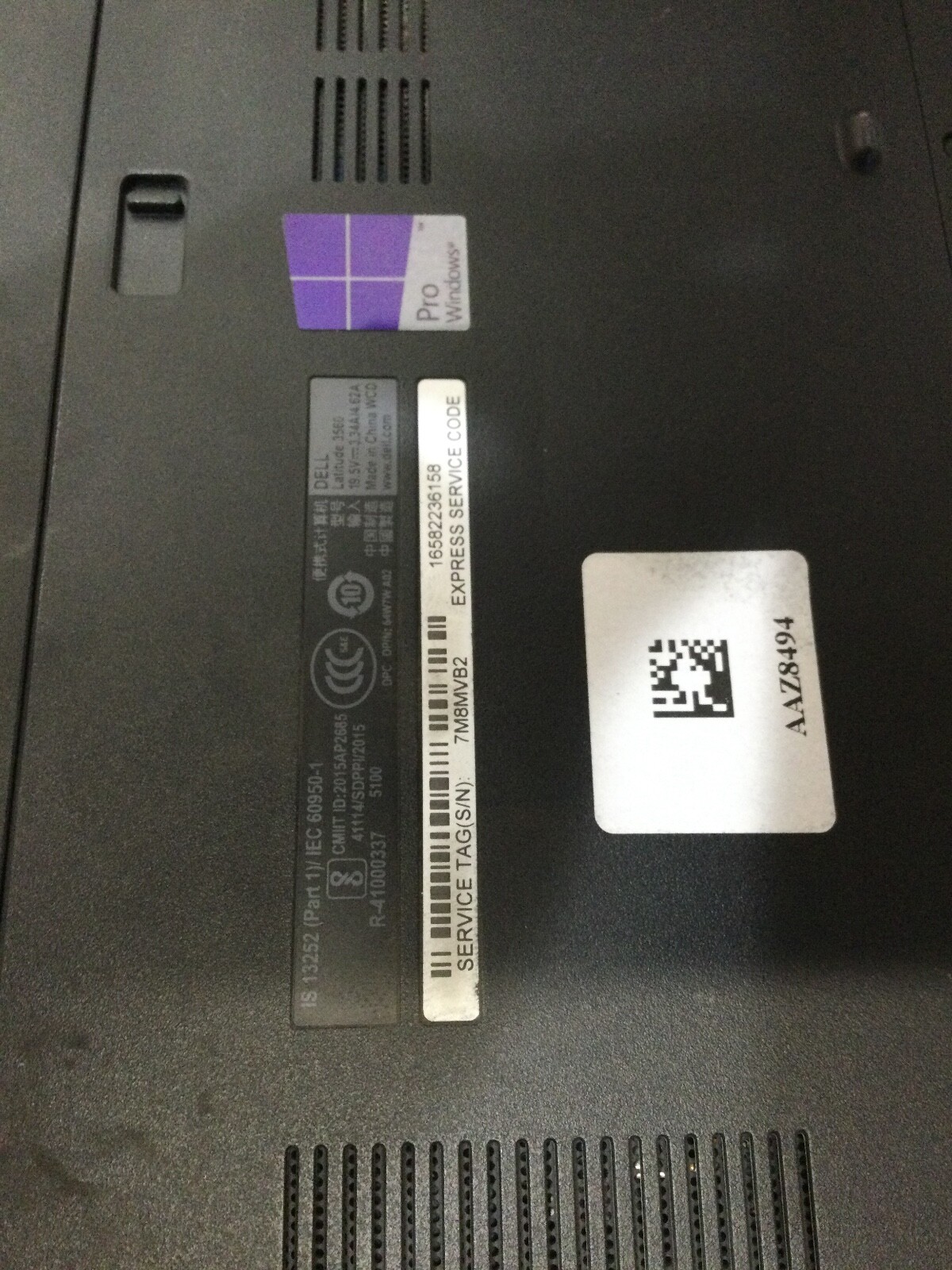 DELL LATITUDE 3560 – I5 5200U – 8GB RAM – BOOTS TO BIOS – AS IS – READ DESC – BB