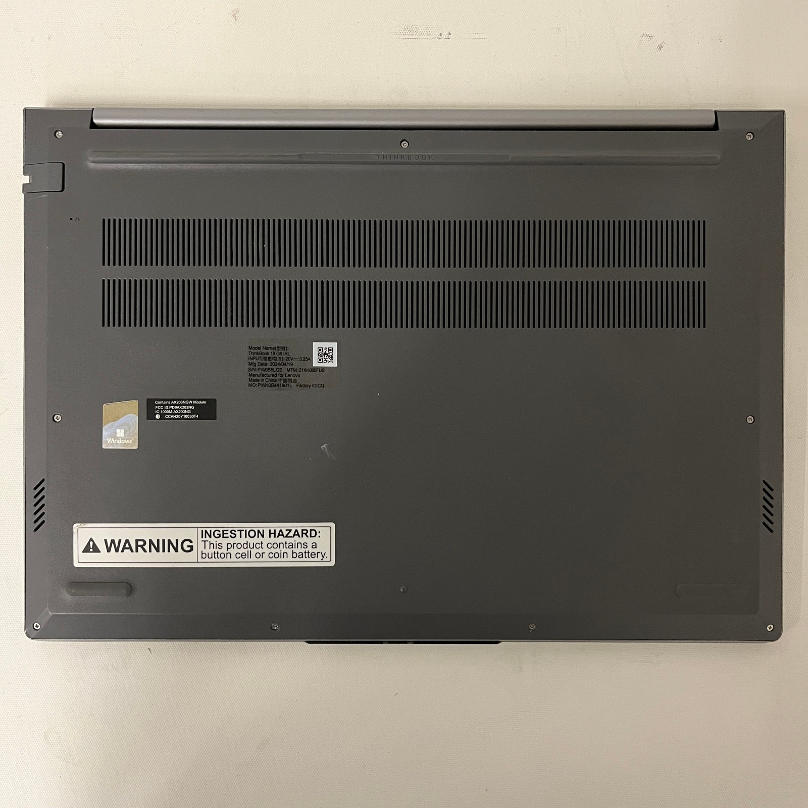 Lenovo ThinkBook 16 G6 i7-1355U | 500GB NVMe | 16GB RAM | No OS