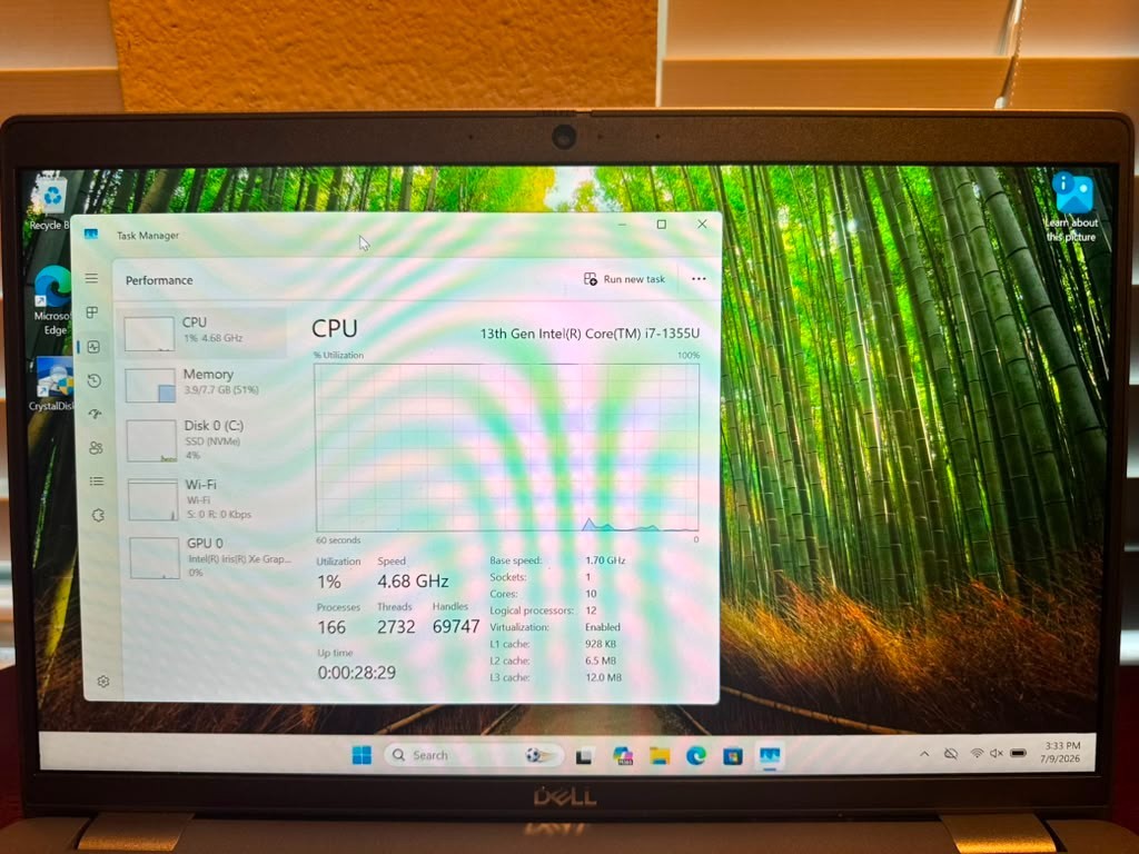 Dell Latitude 5440 14″ i7-1355U 8GB RAM 256GB NVMe SSD USB-C ADAPTER INCLUDED